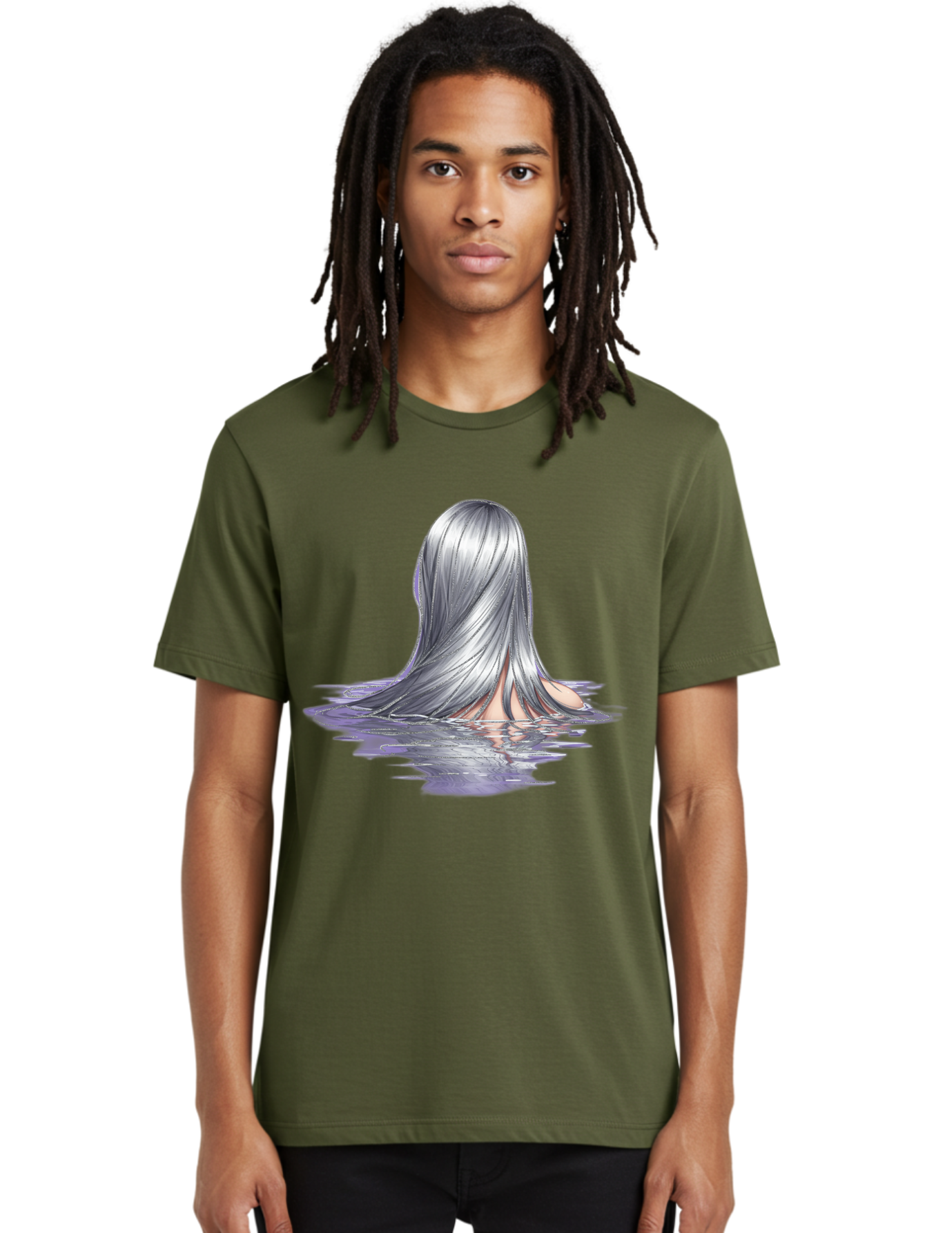Silver-Hair-In-Water Men'S Graphic Tee, 100% Cotton, Comfortable Casual Summer Wear, Machine Washable, Vintage Camera, Old Camera, Antique Camera, Black Camera, Classic Photography, Photography Equipment, Nostalgic Device, Film Camera, Bal312