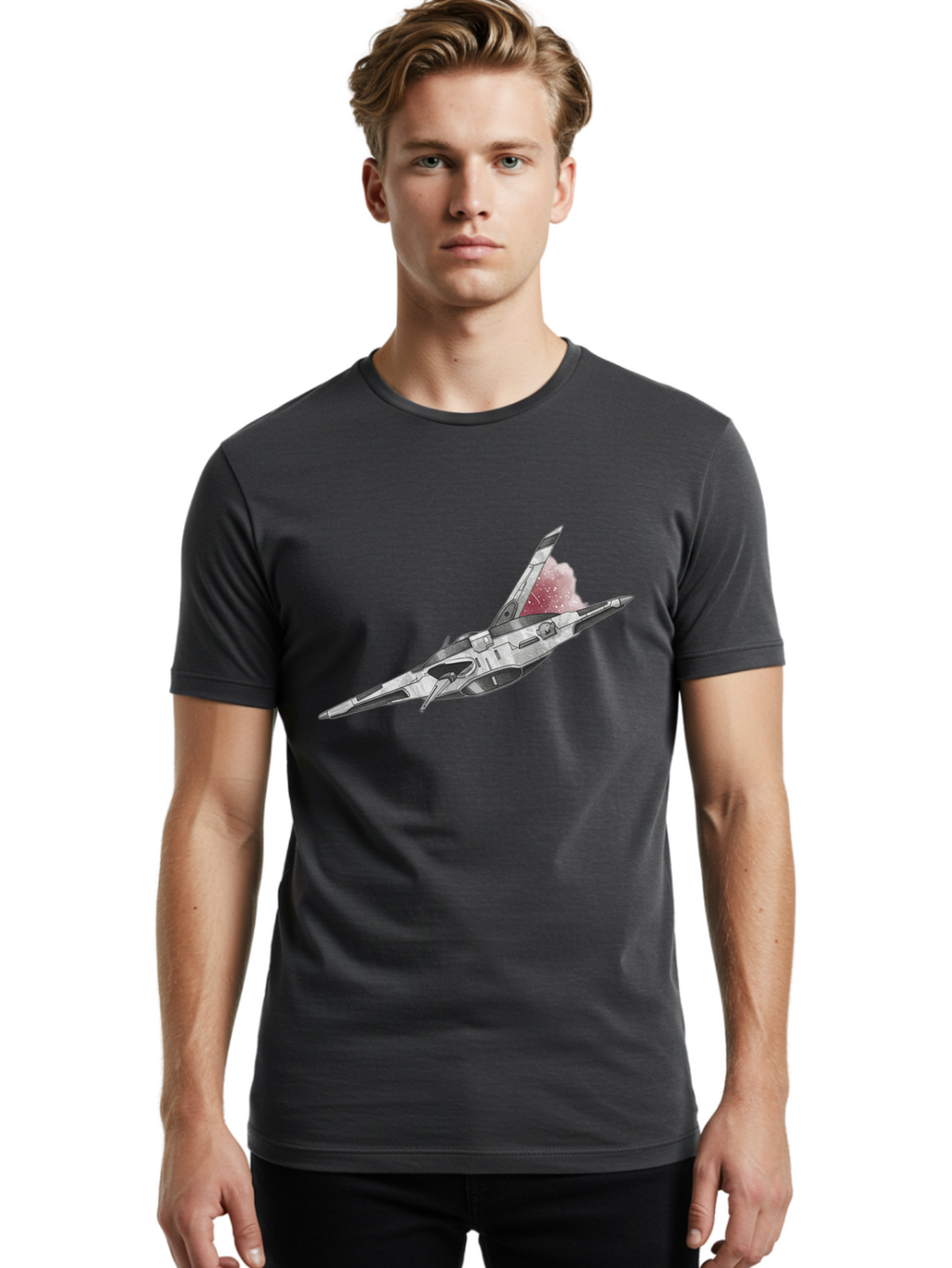 Silver-Spaceship Men'S Graphic Tee, 100% Cotton, Comfortable Casual Summer Wear, Machine Washable, Vintage Camera, Old Camera, Antique Camera, Black Camera, Classic Photography, Photography Equipment, Nostalgic Device, Film Camera, Camera Art Bal313