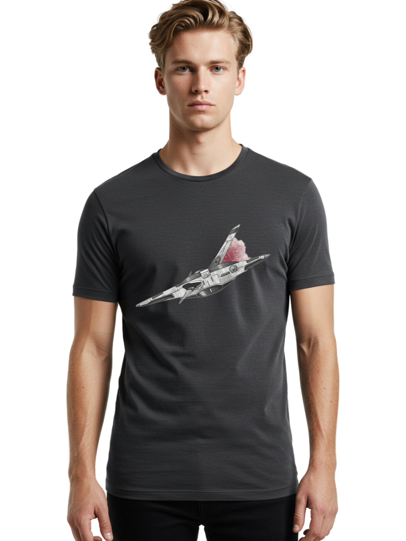 Silver-Spaceship Men'S Graphic Tee, 100% Cotton, Comfortable Casual Summer Wear, Machine Washable, Vintage Camera, Old Camera, Antique Camera, Black Camera, Classic Photography, Photography Equipment, Nostalgic Device, Film Camera, Camera Art Bal313