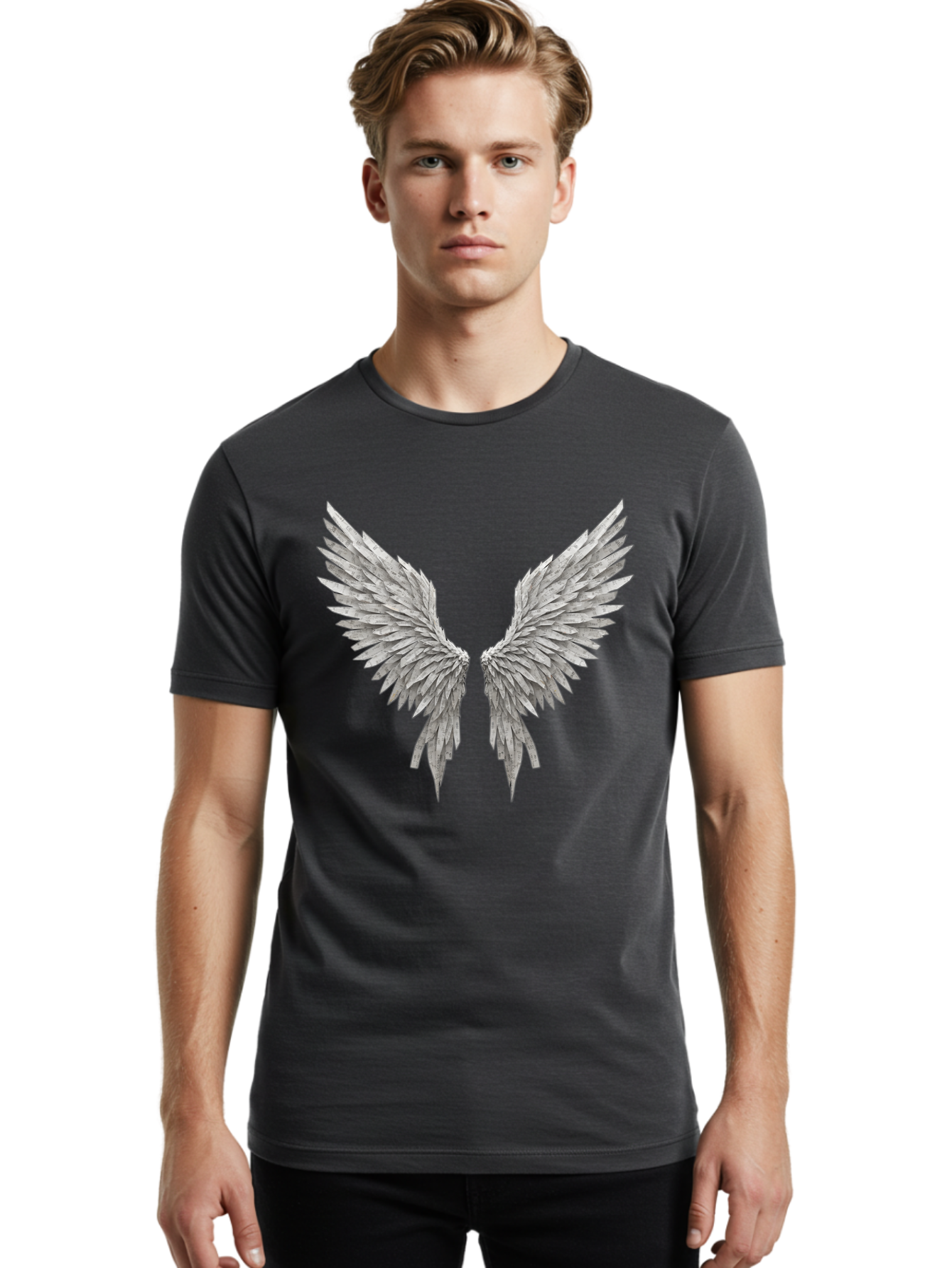 Silver-Wings Men'S Graphic Tee, 100% Cotton, Comfortable Casual Summer Wear, Machine Washable, Vintage Camera, Old Camera, Antique Camera, Black Camera, Classic Photography, Photography Equipment, Nostalgic Device, Film Camera, Camera Art Bal314
