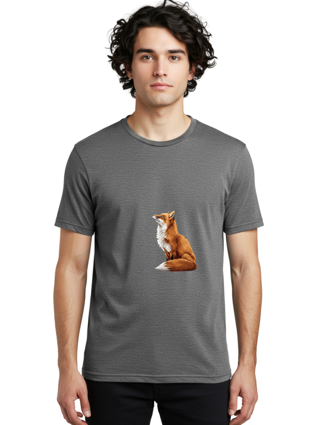 Sitting-Fox Men'S Graphic Tee, 100% Cotton, Comfortable Casual Summer Wear, Machine Washable, Vintage Camera, Old Camera, Antique Camera, Black Camera, Classic Photography, Photography Equipment, Nostalgic Device, Film Camera, Camera Art Bal315