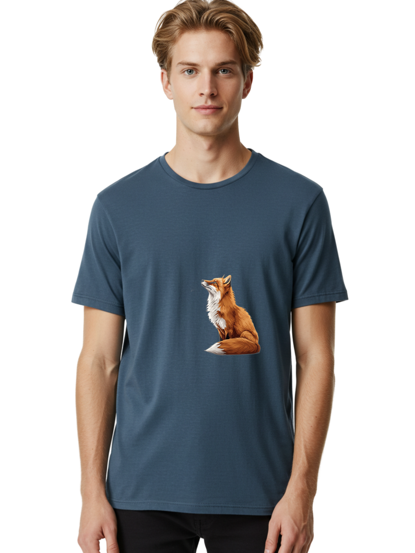 Sitting-Fox Men'S Graphic Tee, 100% Cotton, Comfortable Casual Summer Wear, Machine Washable, Vintage Camera, Old Camera, Antique Camera, Black Camera, Classic Photography, Photography Equipment, Nostalgic Device, Film Camera, Camera Art Bal315