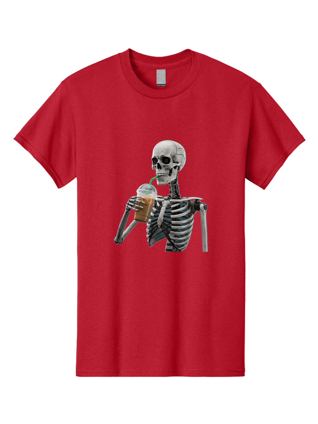 Skeleton-Drinking Men'S Graphic Tee, 100% Cotton, Comfortable Casual Summer Wear, Machine Washable, Vintage Camera, Old Camera, Antique Camera, Black Camera, Classic Photography, Photography Equipment, Nostalgic Device, Film Camera, Camera Art Bal317
