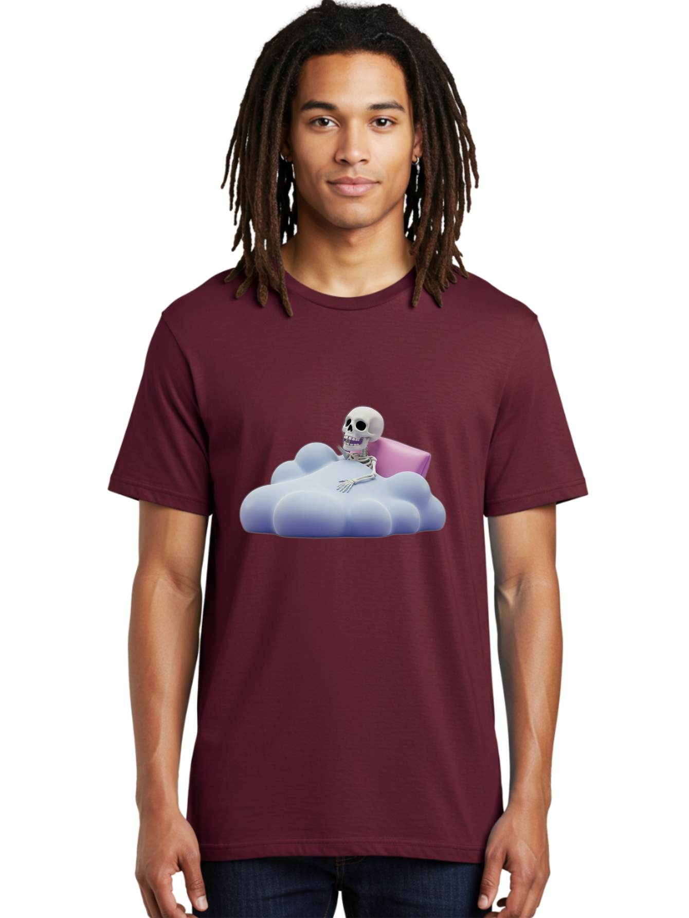 Skeleton-On-Cloud Men'S Graphic Tee, 100% Cotton, Comfortable Casual Summer Wear, Machine Washable, Vintage Camera, Old Camera, Antique Camera, Black Camera, Classic Photography, Photography Equipment, Nostalgic Device, Film Camera, Camera Art Bal321