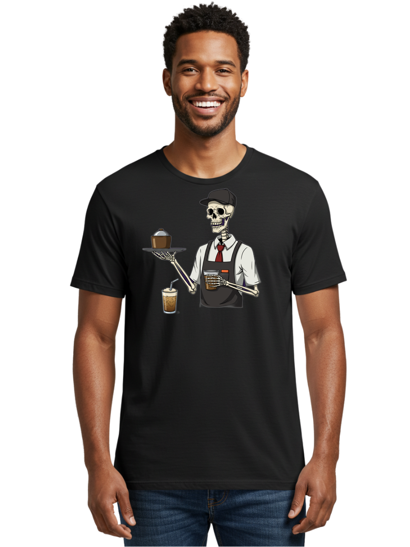 Skeleton-Server Men'S Graphic Tee, 100% Cotton, Comfortable Casual Summer Wear, Machine Washable, Vintage Camera, Old Camera, Antique Camera, Black Camera, Classic Photography, Photography Equipment, Nostalgic Device, Film Camera, Camera Art Bal322