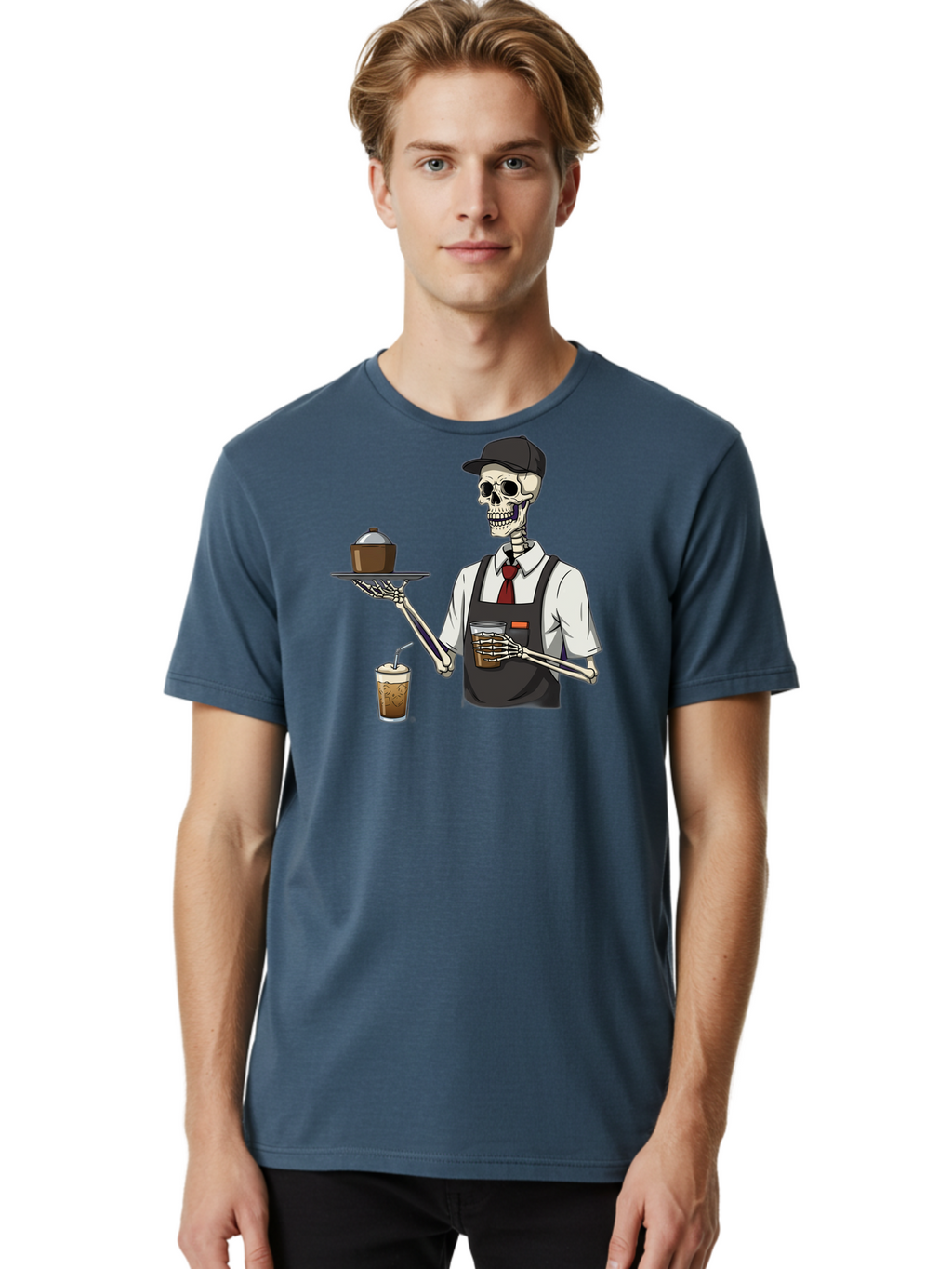 Skeleton-Server Men'S Graphic Tee, 100% Cotton, Comfortable Casual Summer Wear, Machine Washable, Vintage Camera, Old Camera, Antique Camera, Black Camera, Classic Photography, Photography Equipment, Nostalgic Device, Film Camera, Camera Art Bal322