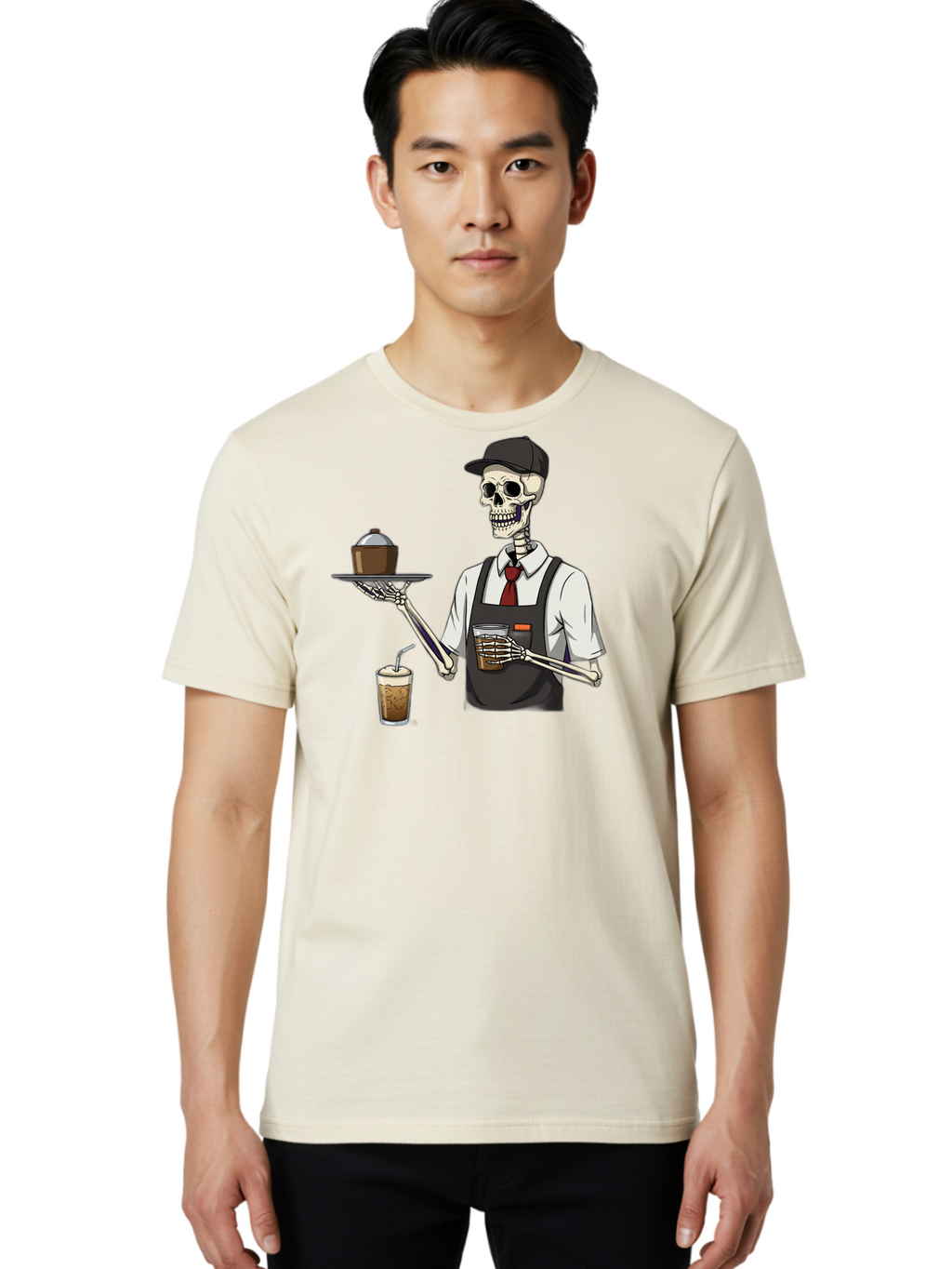Skeleton-Server Men'S Graphic Tee, 100% Cotton, Comfortable Casual Summer Wear, Machine Washable, Vintage Camera, Old Camera, Antique Camera, Black Camera, Classic Photography, Photography Equipment, Nostalgic Device, Film Camera, Camera Art Bal322