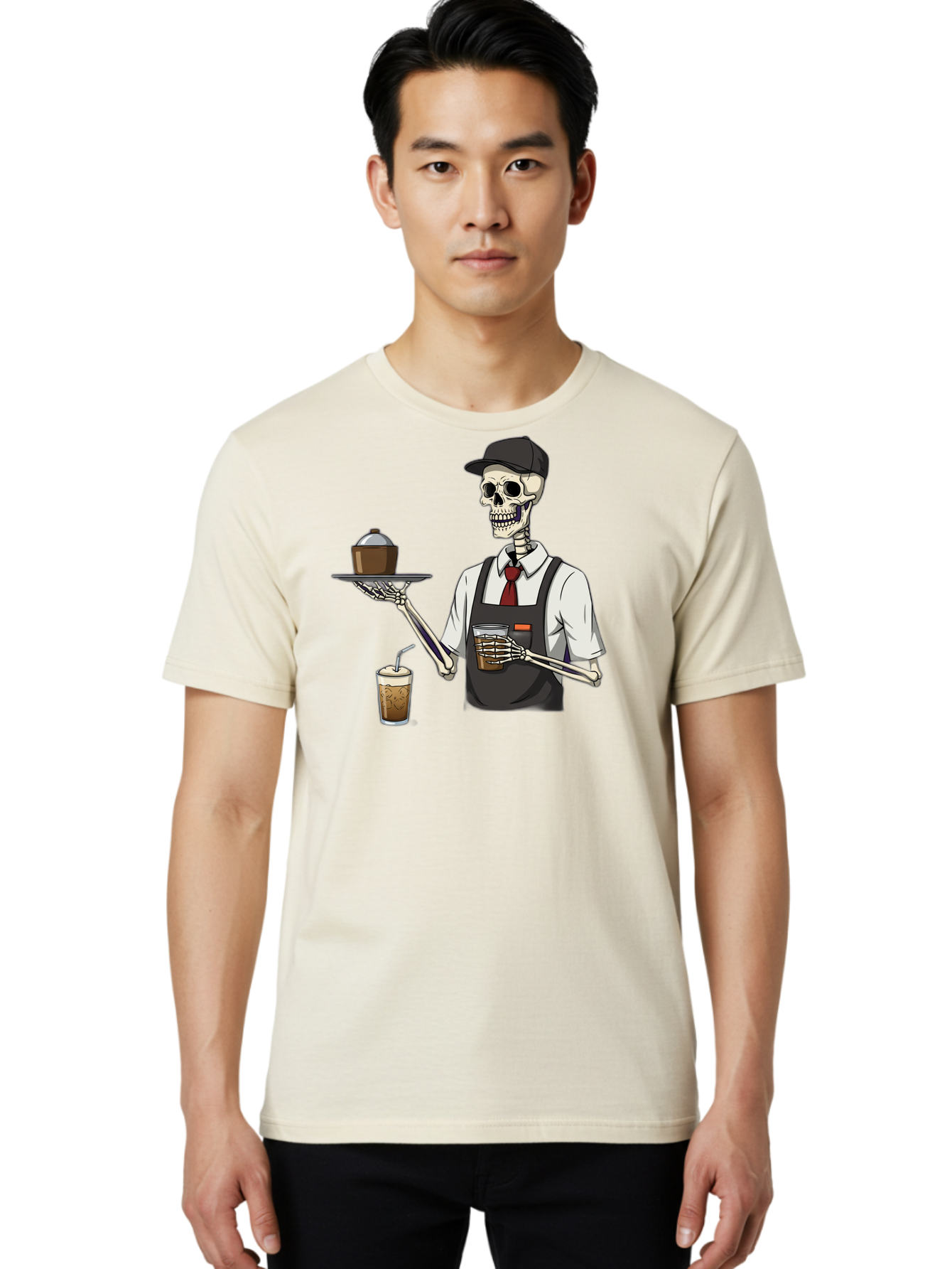 Skeleton-Server Men'S Graphic Tee, 100% Cotton, Comfortable Casual Summer Wear, Machine Washable, Vintage Camera, Old Camera, Antique Camera, Black Camera, Classic Photography, Photography Equipment, Nostalgic Device, Film Camera, Camera Art Bal322