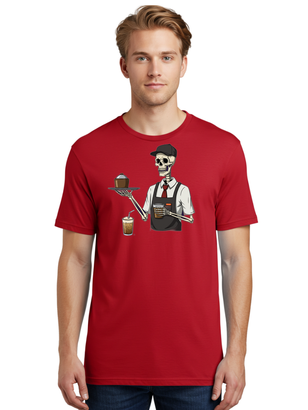 Skeleton-Server Men'S Graphic Tee, 100% Cotton, Comfortable Casual Summer Wear, Machine Washable, Vintage Camera, Old Camera, Antique Camera, Black Camera, Classic Photography, Photography Equipment, Nostalgic Device, Film Camera, Camera Art Bal322