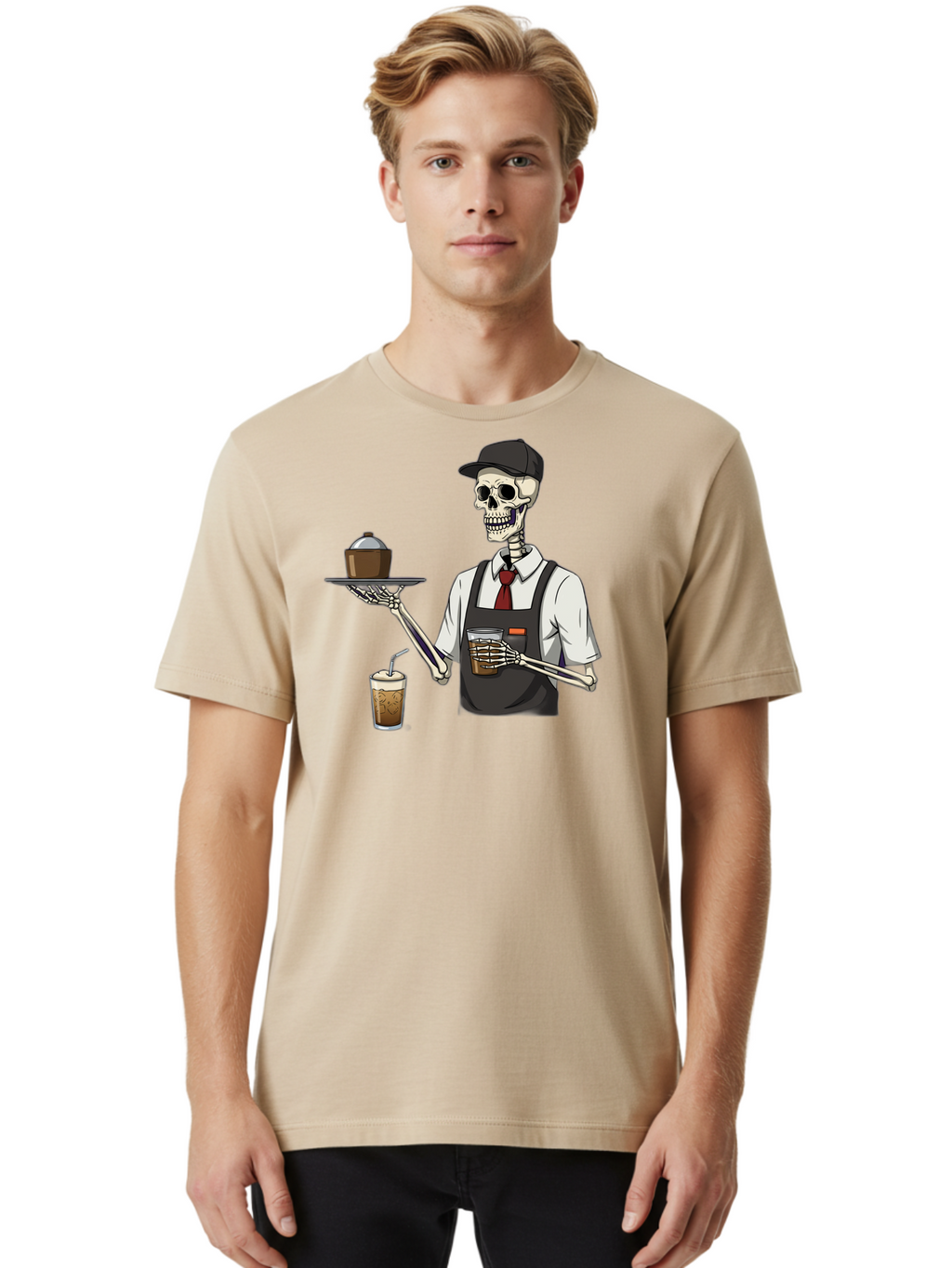 Skeleton-Server Men'S Graphic Tee, 100% Cotton, Comfortable Casual Summer Wear, Machine Washable, Vintage Camera, Old Camera, Antique Camera, Black Camera, Classic Photography, Photography Equipment, Nostalgic Device, Film Camera, Camera Art Bal322