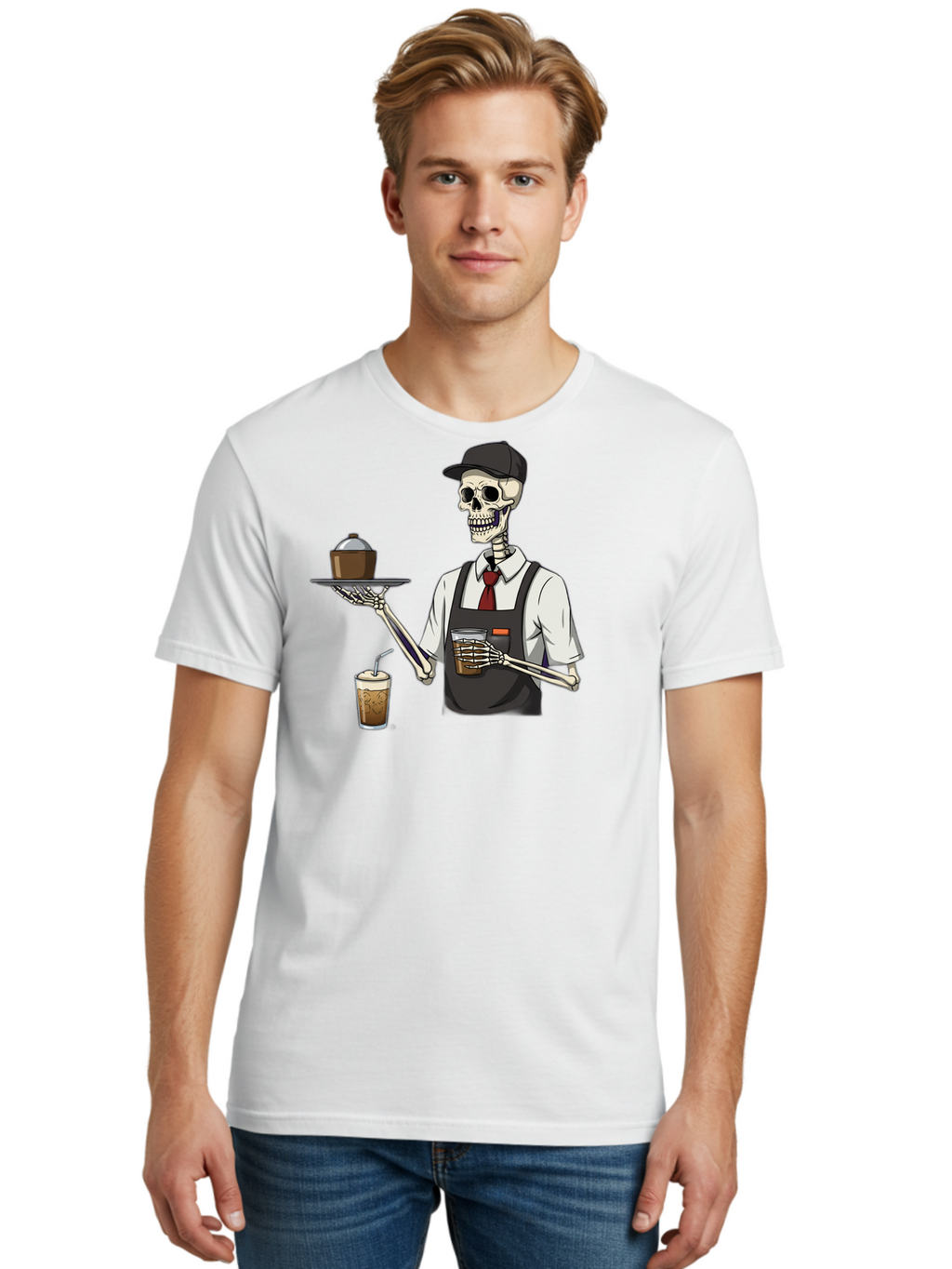 Skeleton-Server Men'S Graphic Tee, 100% Cotton, Comfortable Casual Summer Wear, Machine Washable, Vintage Camera, Old Camera, Antique Camera, Black Camera, Classic Photography, Photography Equipment, Nostalgic Device, Film Camera, Camera Art Bal322