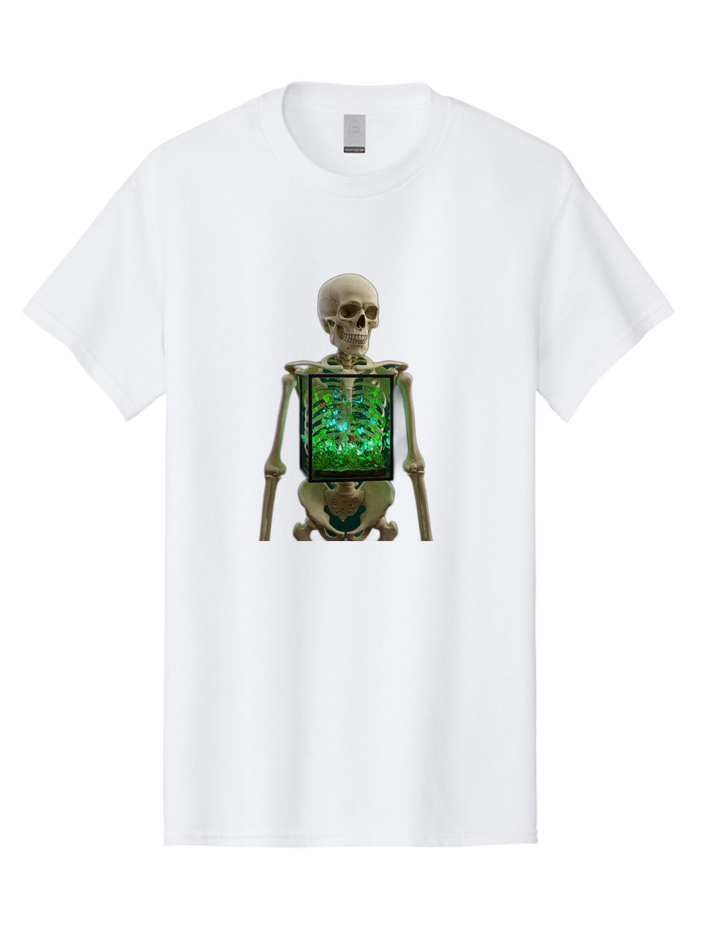 Skeleton-With-Ecosystem Men'S Graphic Tee, 100% Cotton, Comfortable Casual Summer Wear, Machine Washable, Vintage Camera, Old Camera, Antique Camera, Black Camera, Classic Photography, Photography Equipment, Nostalgic Device, Film Camera, Bal324