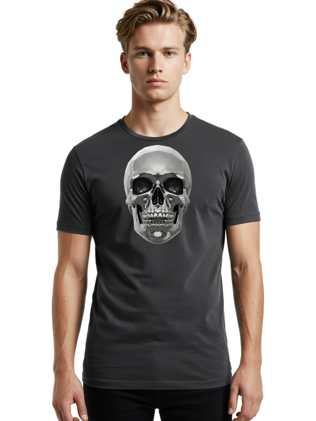 Skull Men'S Graphic Tee, 100% Cotton, Comfortable Casual Summer Wear, Machine Washable, Vintage Camera, Old Camera, Antique Camera, Black Camera, Classic Photography, Photography Equipment, Nostalgic Device, Film Camera, Camera Art Bal328