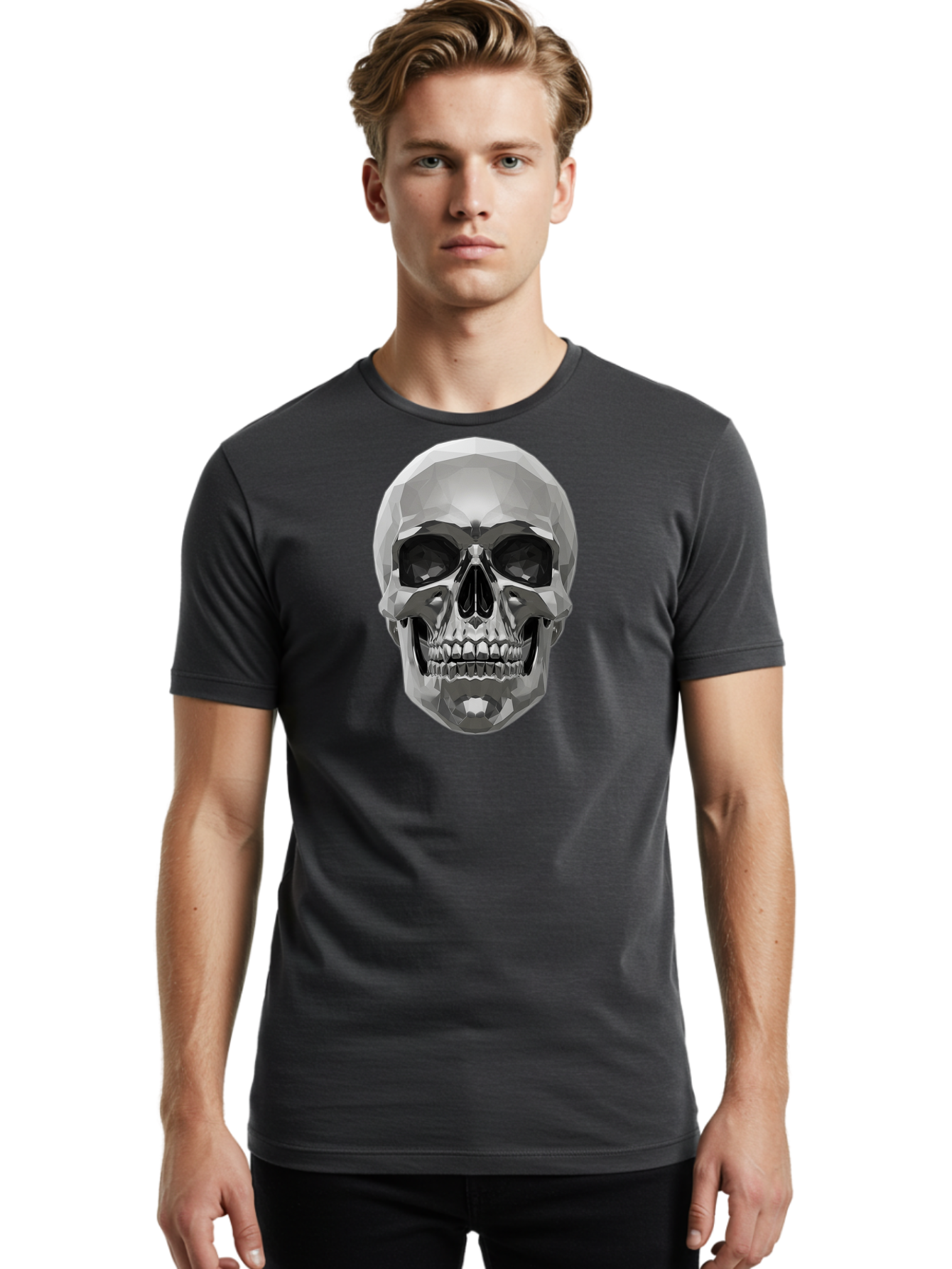 Skull Men'S Graphic Tee, 100% Cotton, Comfortable Casual Summer Wear, Machine Washable, Vintage Camera, Old Camera, Antique Camera, Black Camera, Classic Photography, Photography Equipment, Nostalgic Device, Film Camera, Camera Art Bal328