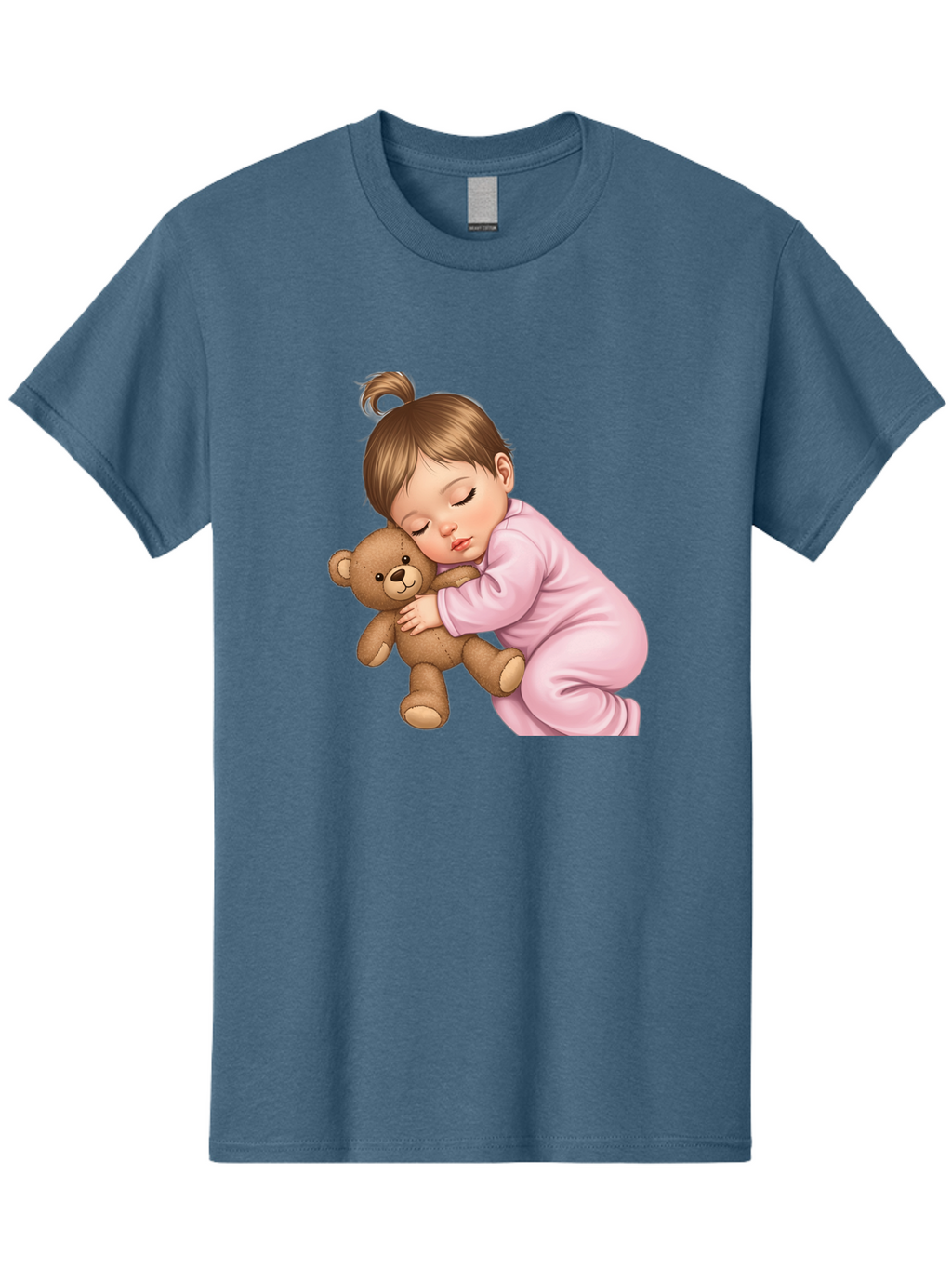 Sleeping-Baby-With-Teddy Men'S Graphic Tee, 100% Cotton, Comfortable Casual Summer Wear, Machine Washable, Vintage Camera, Old Camera, Antique Camera, Black Camera, Classic Photography, Photography Equipment, Nostalgic Device, Film Camera, Bal331