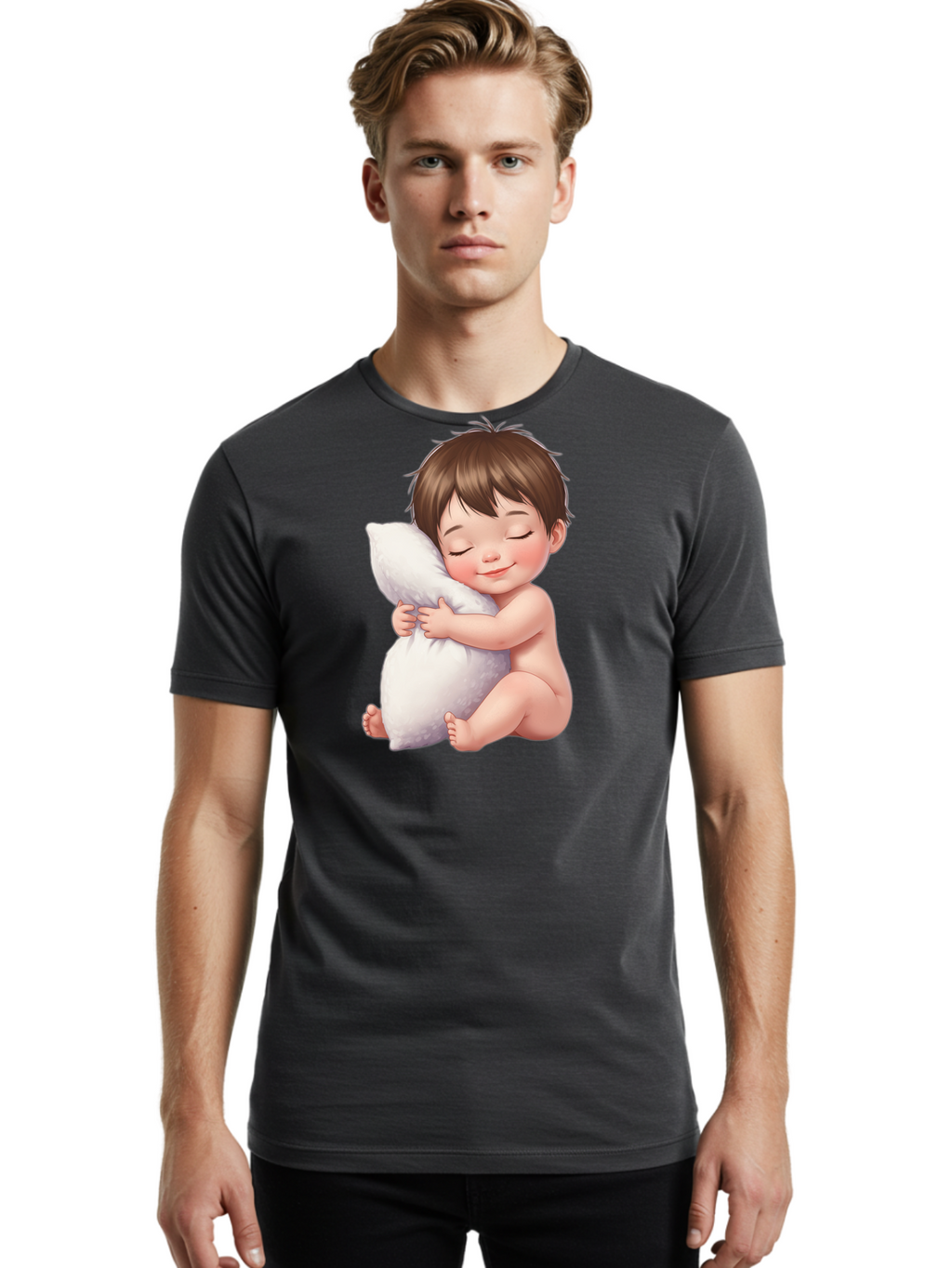 Sleeping-Baby Men'S Graphic Tee, 100% Cotton, Comfortable Casual Summer Wear, Machine Washable, Vintage Camera, Old Camera, Antique Camera, Black Camera, Classic Photography, Photography Equipment, Nostalgic Device, Film Camera, Camera Art Bal332