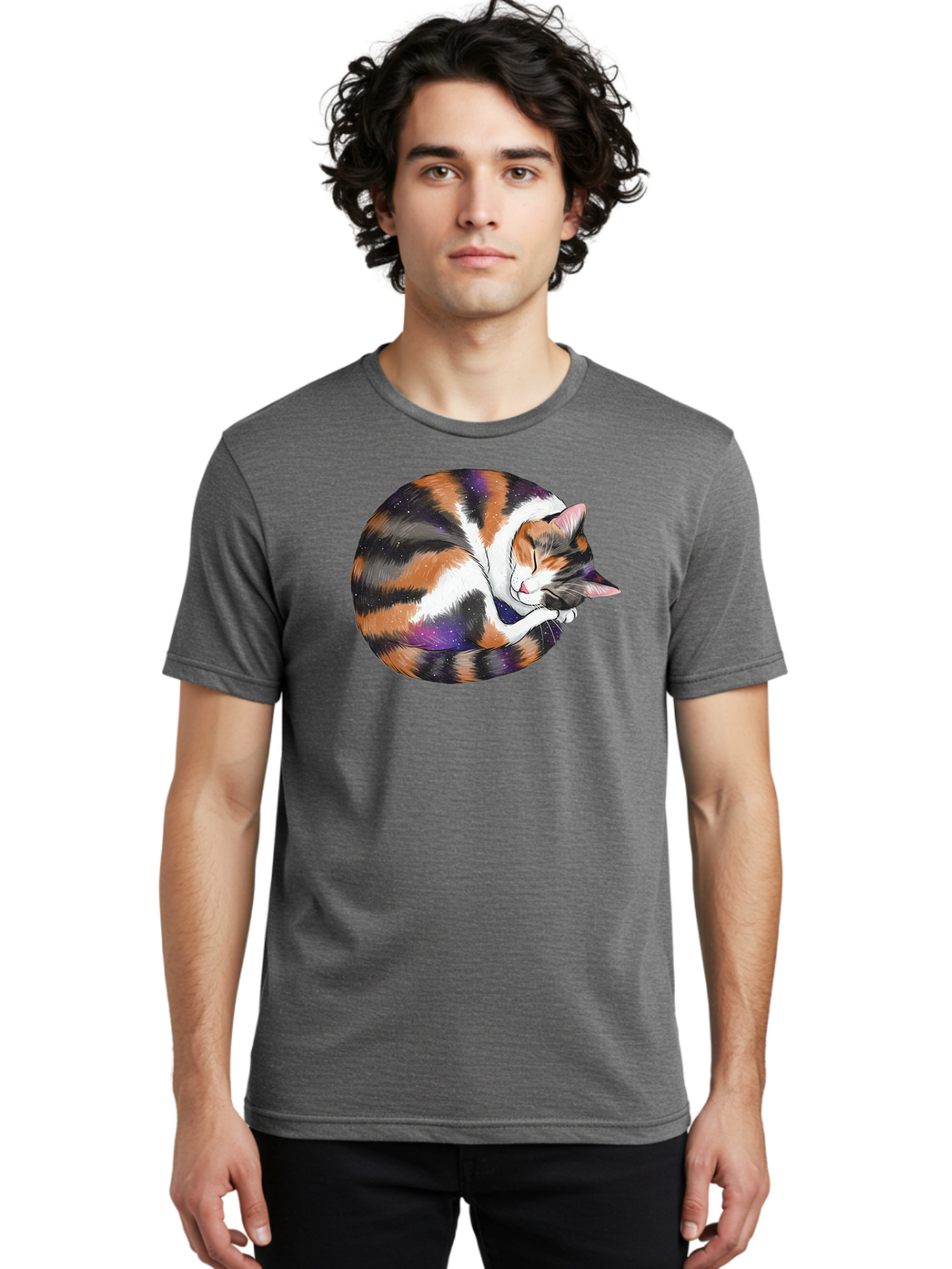 Sleeping-Calico-Cat Men'S Graphic Tee, 100% Cotton, Comfortable Casual Summer Wear, Machine Washable, Vintage Camera, Old Camera, Antique Camera, Black Camera, Classic Photography, Photography Equipment, Nostalgic Device, Film Camera, Bal335