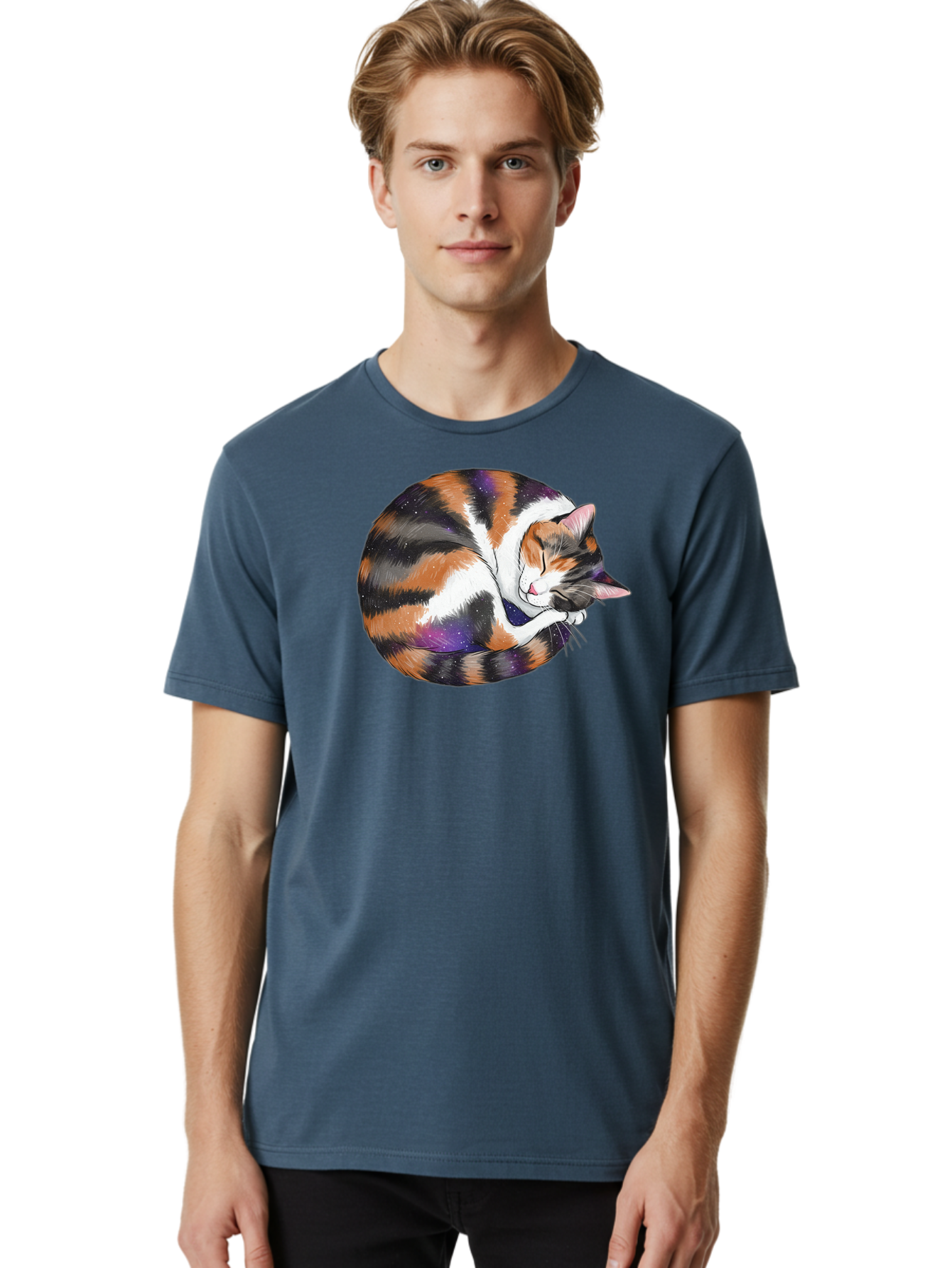 Sleeping-Calico-Cat Men'S Graphic Tee, 100% Cotton, Comfortable Casual Summer Wear, Machine Washable, Vintage Camera, Old Camera, Antique Camera, Black Camera, Classic Photography, Photography Equipment, Nostalgic Device, Film Camera, Bal335