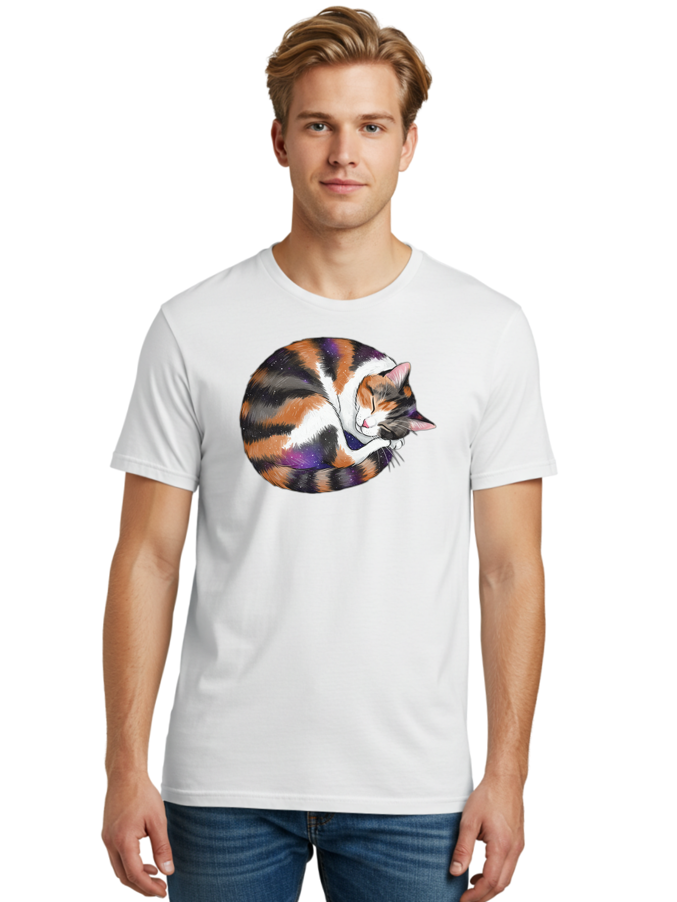 Sleeping-Calico-Cat Men'S Graphic Tee, 100% Cotton, Comfortable Casual Summer Wear, Machine Washable, Vintage Camera, Old Camera, Antique Camera, Black Camera, Classic Photography, Photography Equipment, Nostalgic Device, Film Camera, Bal335