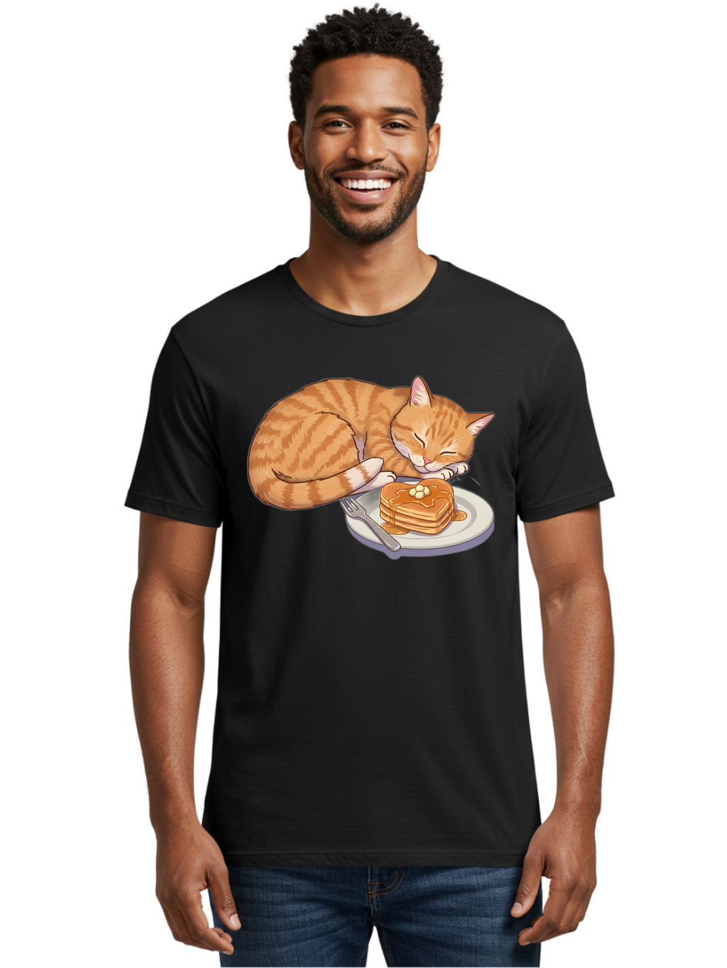 Sleeping-Cat-With-Pancakes Men'S Graphic Tee, 100% Cotton, Comfortable Casual Summer Wear, Machine Washable, Vintage Camera, Old Camera, Antique Camera, Black Camera, Classic Photography, Photography Equipment, Nostalgic Device, Film Camera, Bal337