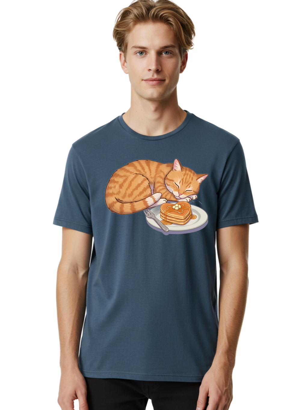 Sleeping-Cat-With-Pancakes Men'S Graphic Tee, 100% Cotton, Comfortable Casual Summer Wear, Machine Washable, Vintage Camera, Old Camera, Antique Camera, Black Camera, Classic Photography, Photography Equipment, Nostalgic Device, Film Camera, Bal337