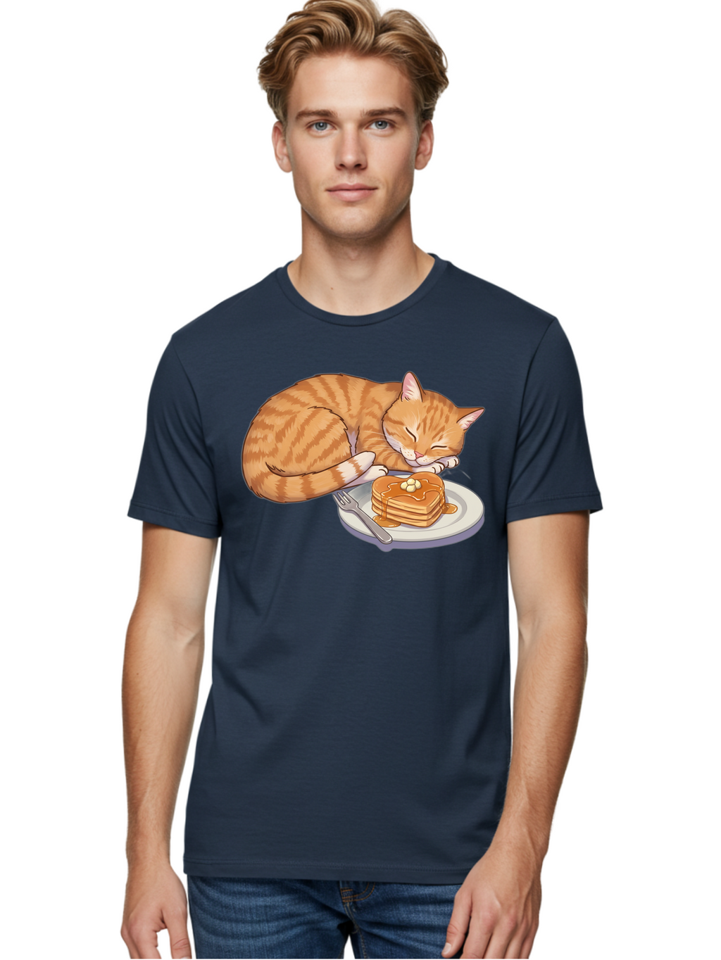 Sleeping-Cat-With-Pancakes Men'S Graphic Tee, 100% Cotton, Comfortable Casual Summer Wear, Machine Washable, Vintage Camera, Old Camera, Antique Camera, Black Camera, Classic Photography, Photography Equipment, Nostalgic Device, Film Camera, Bal337
