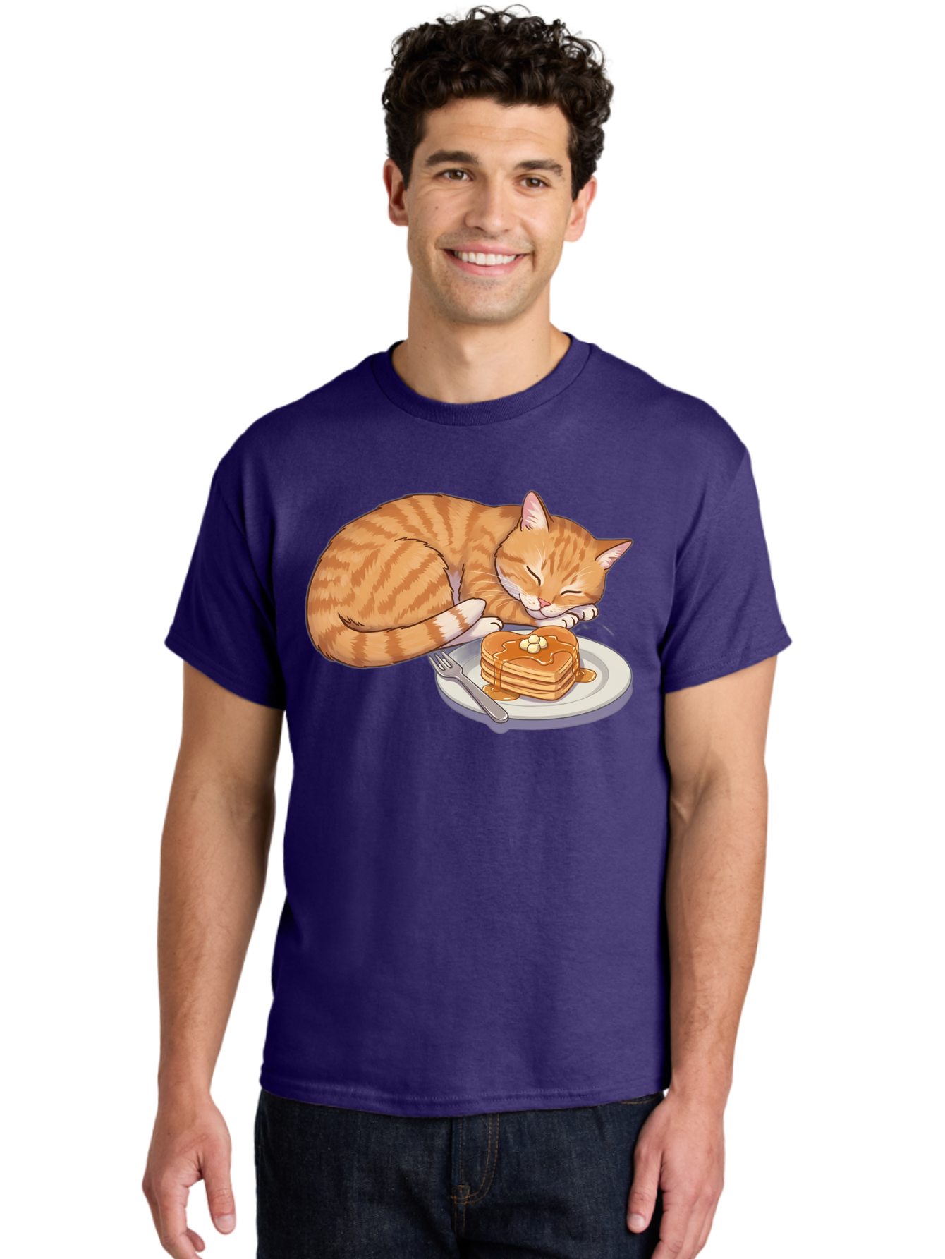 Sleeping-Cat-With-Pancakes Men'S Graphic Tee, 100% Cotton, Comfortable Casual Summer Wear, Machine Washable, Vintage Camera, Old Camera, Antique Camera, Black Camera, Classic Photography, Photography Equipment, Nostalgic Device, Film Camera, Bal337