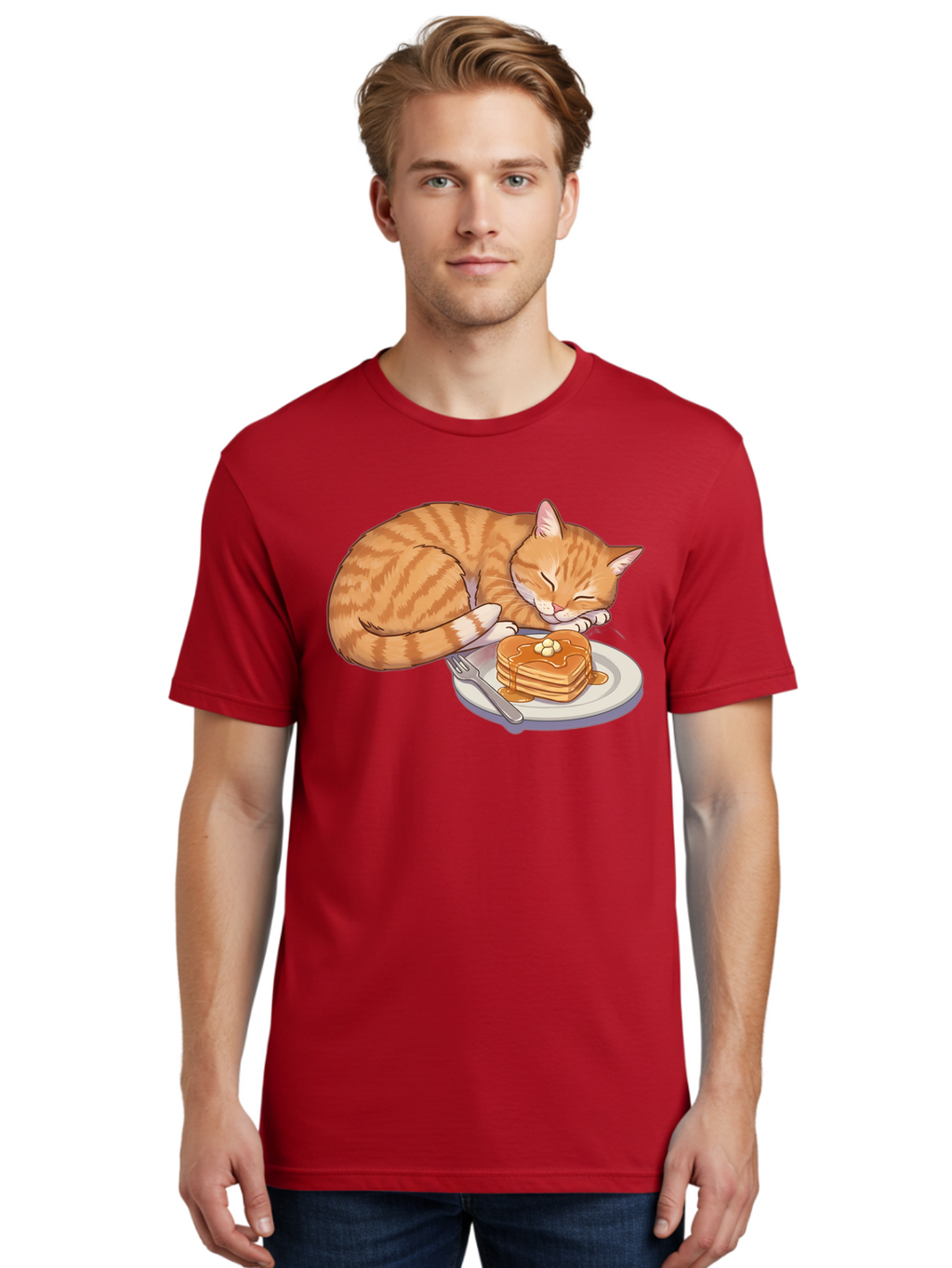 Sleeping-Cat-With-Pancakes Men'S Graphic Tee, 100% Cotton, Comfortable Casual Summer Wear, Machine Washable, Vintage Camera, Old Camera, Antique Camera, Black Camera, Classic Photography, Photography Equipment, Nostalgic Device, Film Camera, Bal337