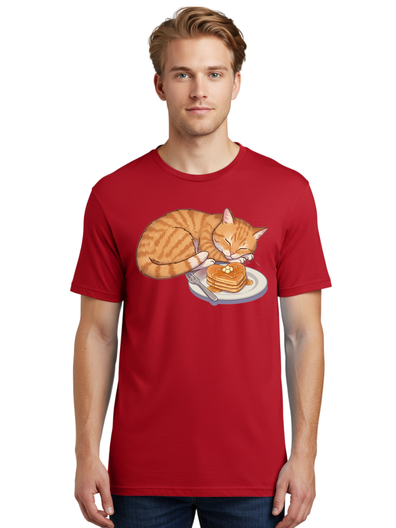 Sleeping-Cat-With-Pancakes Men'S Graphic Tee, 100% Cotton, Comfortable Casual Summer Wear, Machine Washable, Vintage Camera, Old Camera, Antique Camera, Black Camera, Classic Photography, Photography Equipment, Nostalgic Device, Film Camera, Bal337
