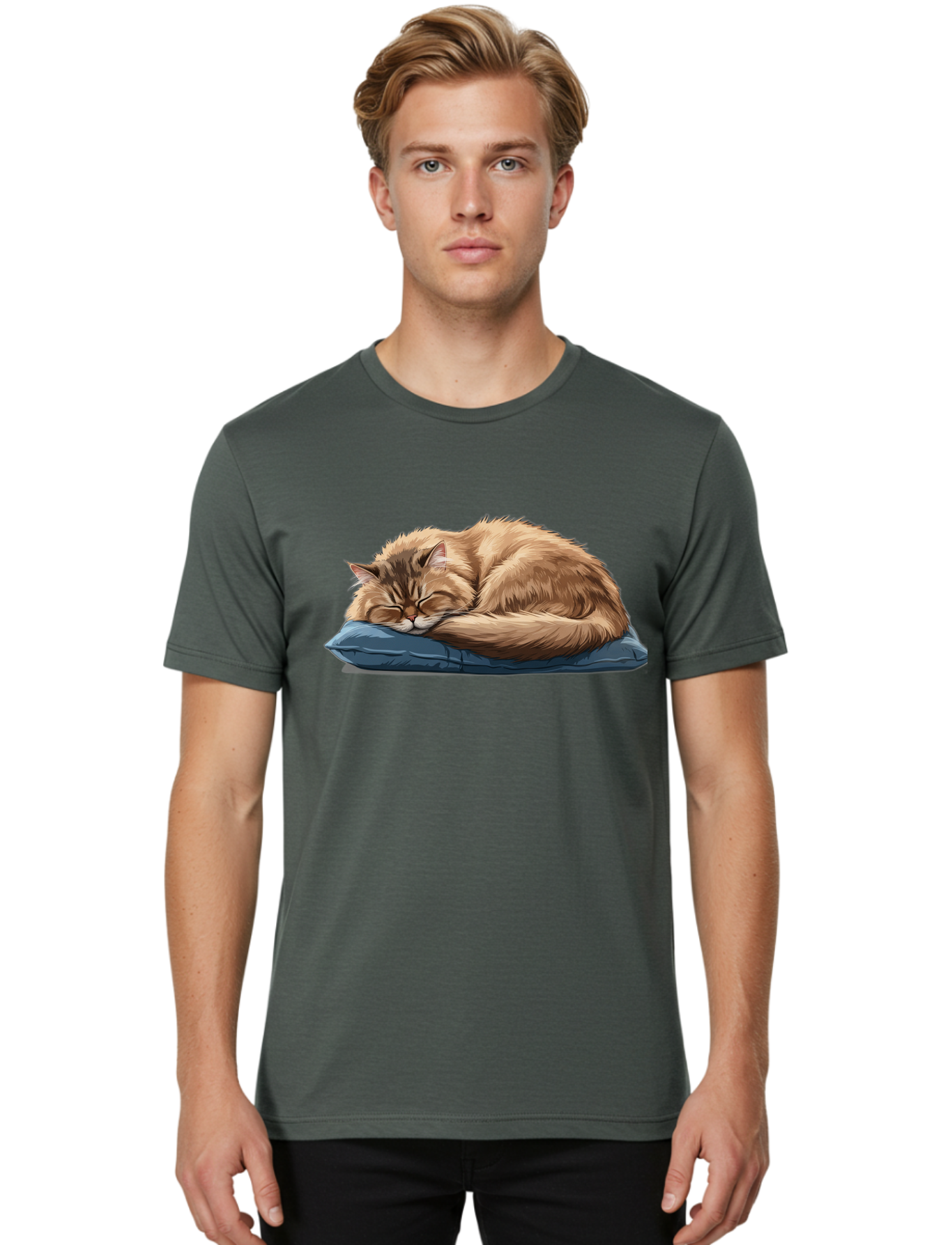 Sleeping-Cat Men'S Graphic Tee, 100% Cotton, Comfortable Casual Summer Wear, Machine Washable, Vintage Camera, Old Camera, Antique Camera, Black Camera, Classic Photography, Photography Equipment, Nostalgic Device, Film Camera, Camera Art Bal338