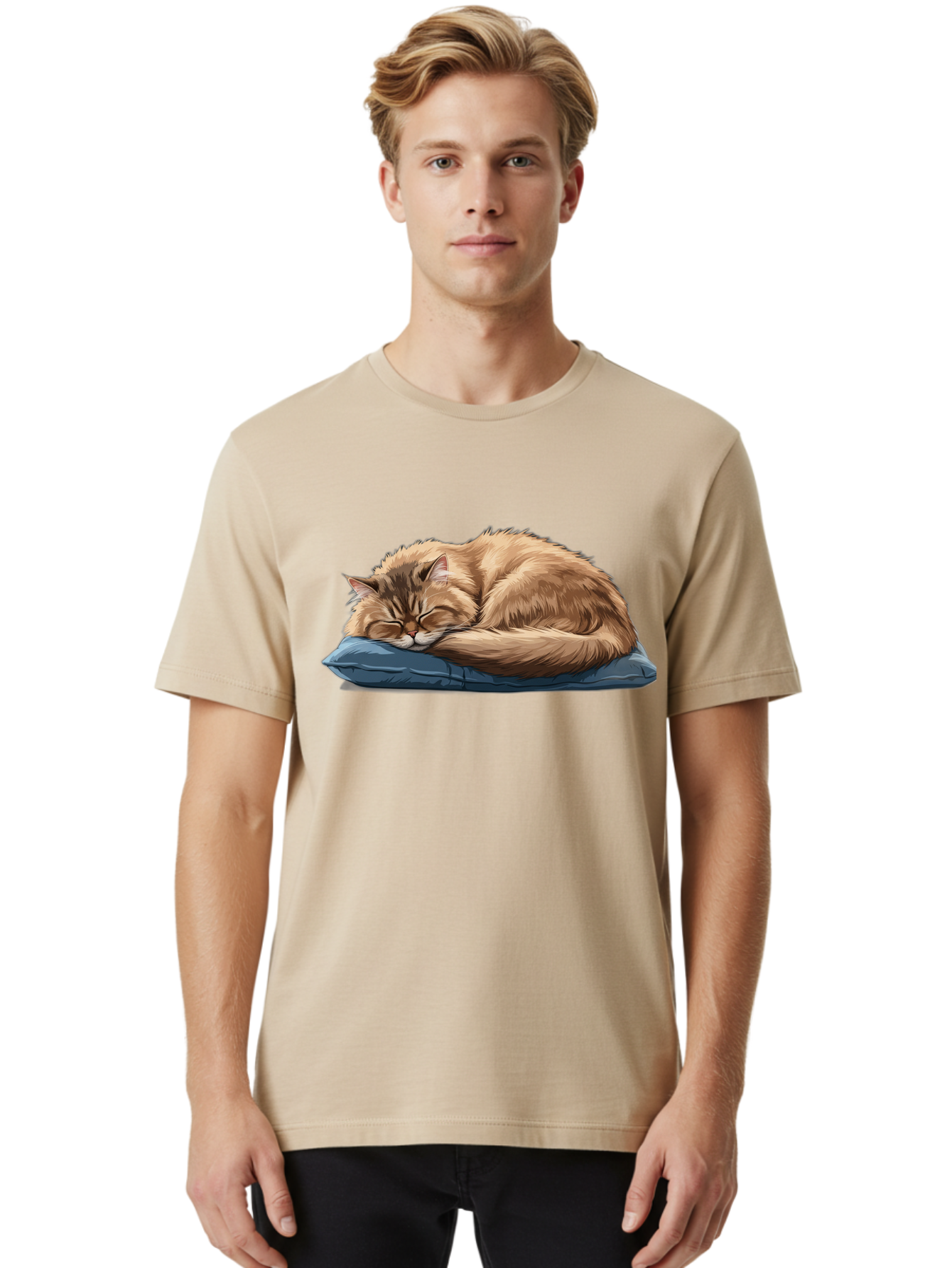 Sleeping-Cat Men'S Graphic Tee, 100% Cotton, Comfortable Casual Summer Wear, Machine Washable, Vintage Camera, Old Camera, Antique Camera, Black Camera, Classic Photography, Photography Equipment, Nostalgic Device, Film Camera, Camera Art Bal338