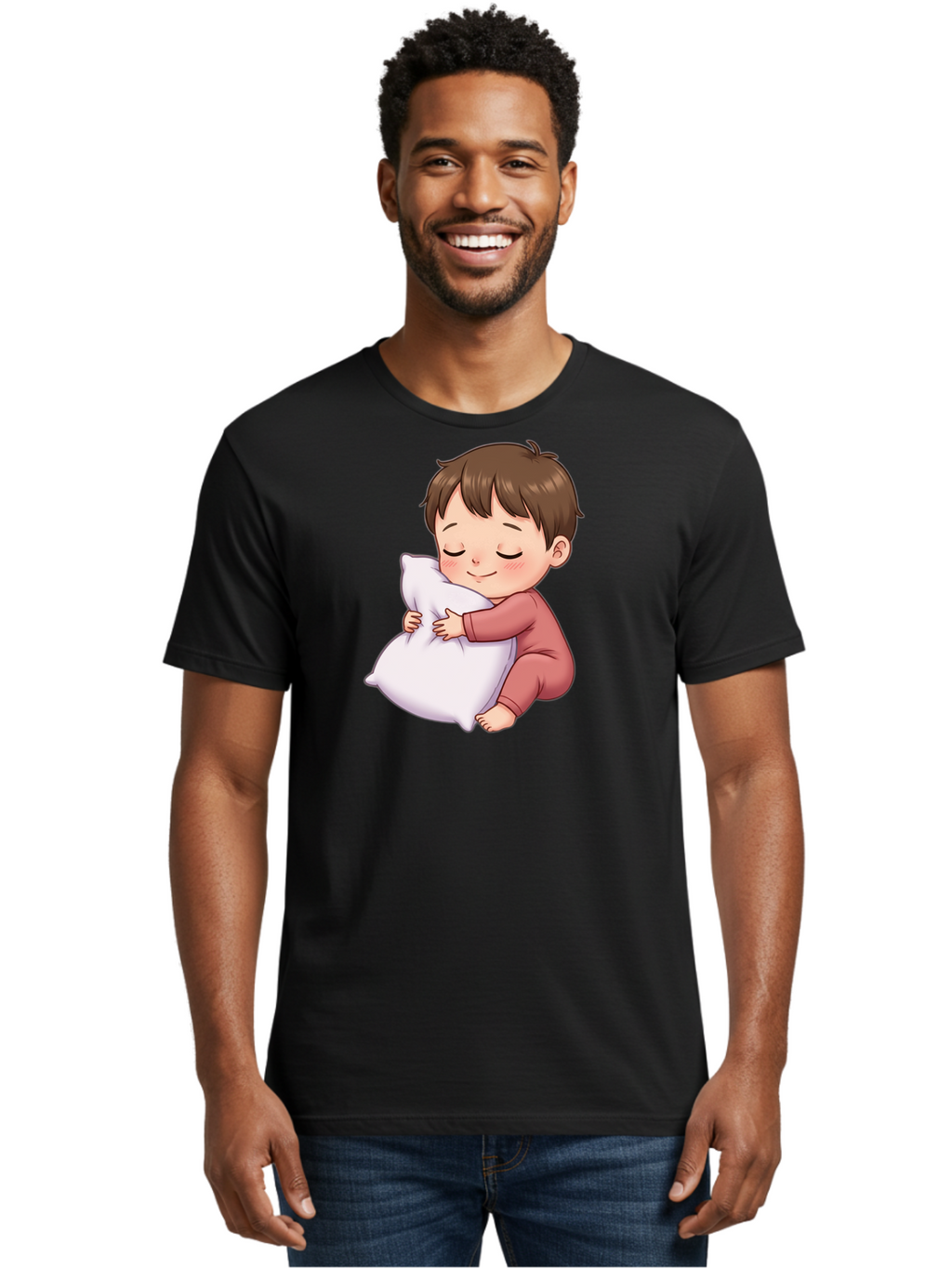 Sleeping-Child-1 Men'S Graphic Tee, 100% Cotton, Comfortable Casual Summer Wear, Machine Washable, Vintage Camera, Old Camera, Antique Camera, Black Camera, Classic Photography, Photography Equipment, Nostalgic Device, Film Camera, Camera Art Bal339