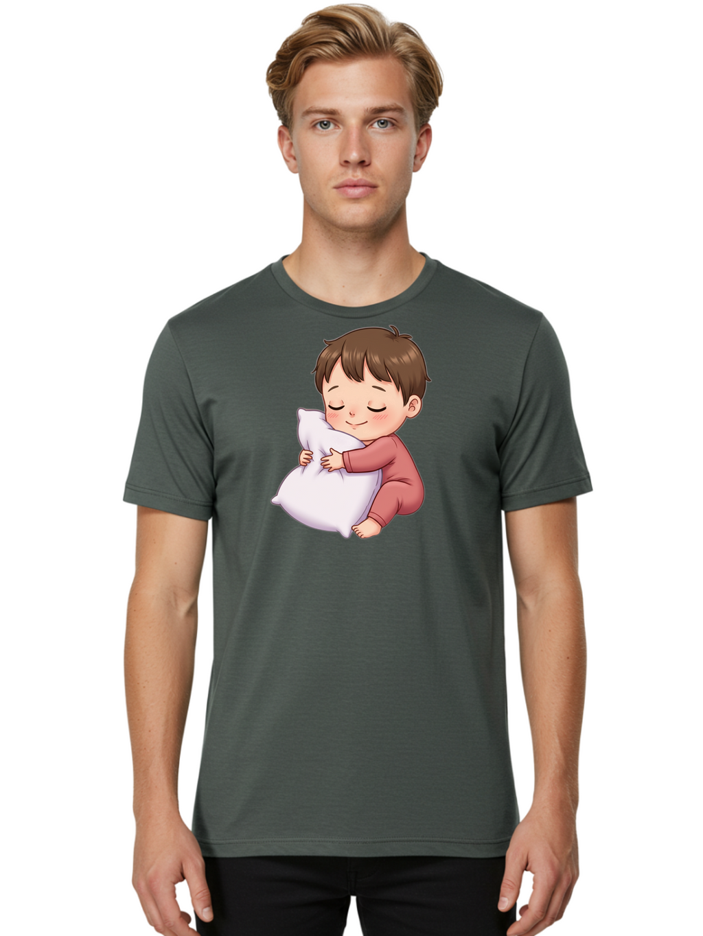 Sleeping-Child-1 Men'S Graphic Tee, 100% Cotton, Comfortable Casual Summer Wear, Machine Washable, Vintage Camera, Old Camera, Antique Camera, Black Camera, Classic Photography, Photography Equipment, Nostalgic Device, Film Camera, Camera Art Bal339