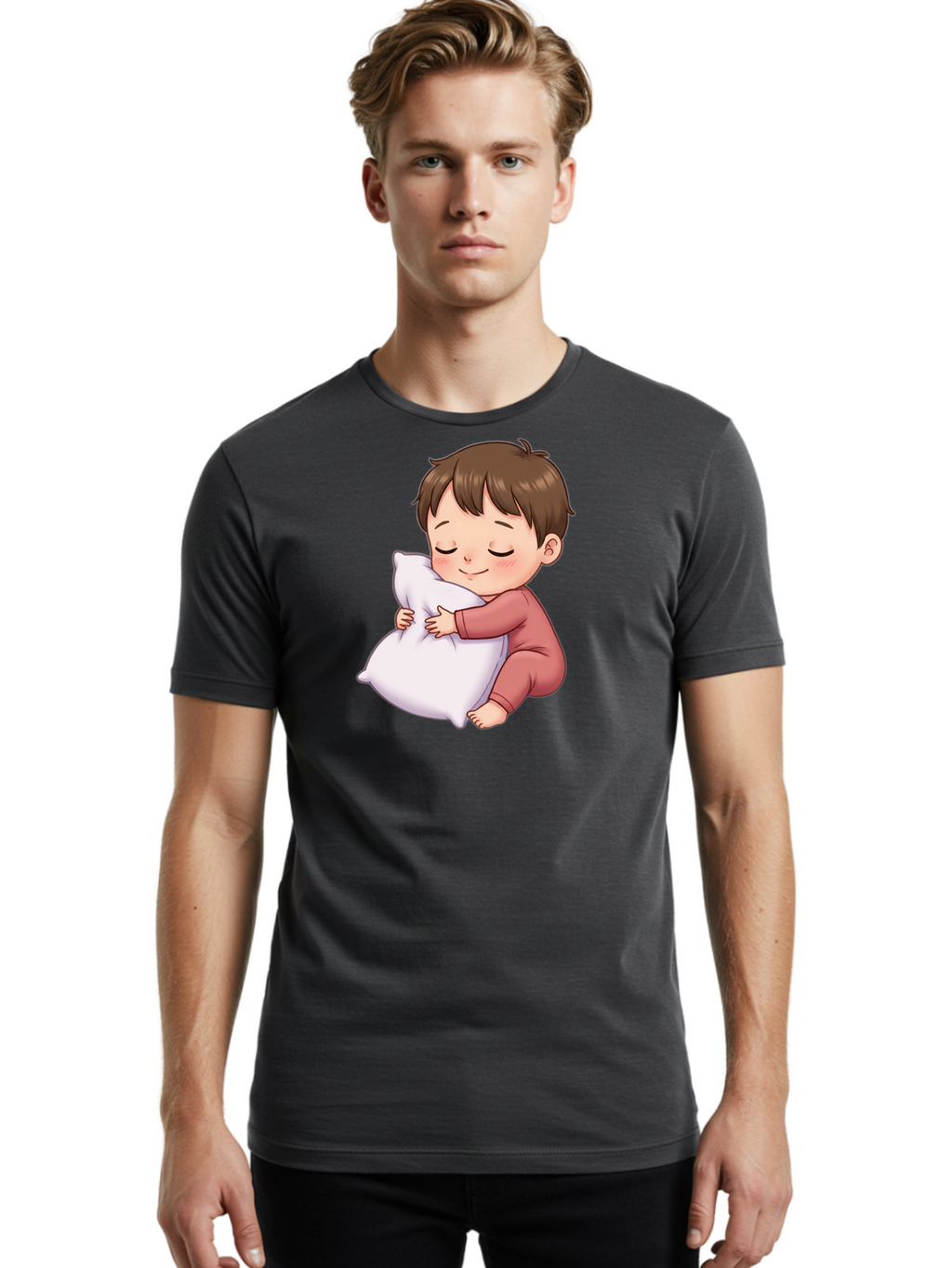 Sleeping-Child-1 Men'S Graphic Tee, 100% Cotton, Comfortable Casual Summer Wear, Machine Washable, Vintage Camera, Old Camera, Antique Camera, Black Camera, Classic Photography, Photography Equipment, Nostalgic Device, Film Camera, Camera Art Bal339