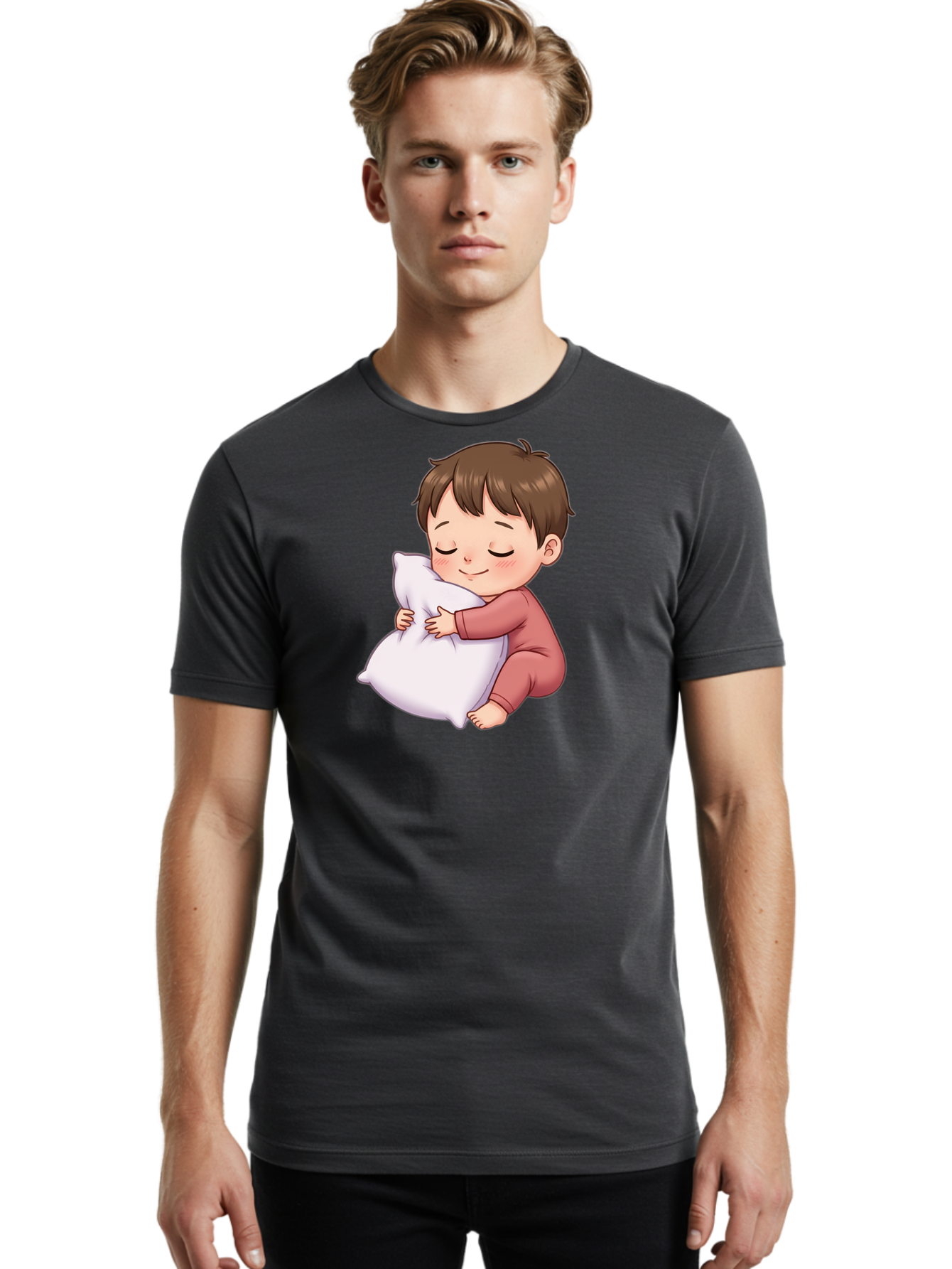 Sleeping-Child-1 Men'S Graphic Tee, 100% Cotton, Comfortable Casual Summer Wear, Machine Washable, Vintage Camera, Old Camera, Antique Camera, Black Camera, Classic Photography, Photography Equipment, Nostalgic Device, Film Camera, Camera Art Bal339