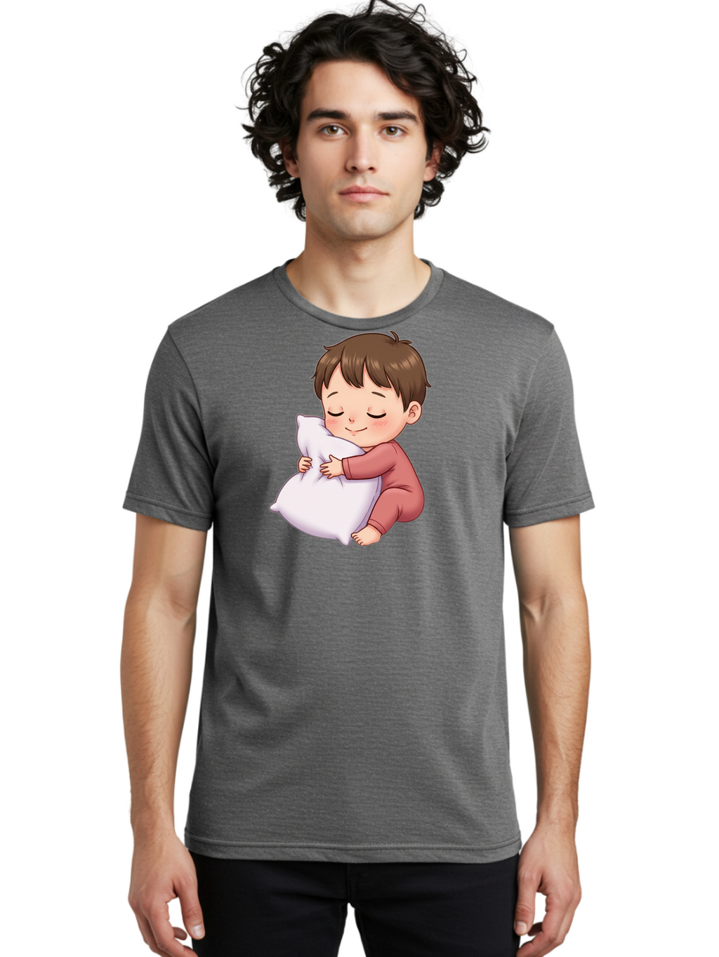Sleeping-Child-1 Men'S Graphic Tee, 100% Cotton, Comfortable Casual Summer Wear, Machine Washable, Vintage Camera, Old Camera, Antique Camera, Black Camera, Classic Photography, Photography Equipment, Nostalgic Device, Film Camera, Camera Art Bal339