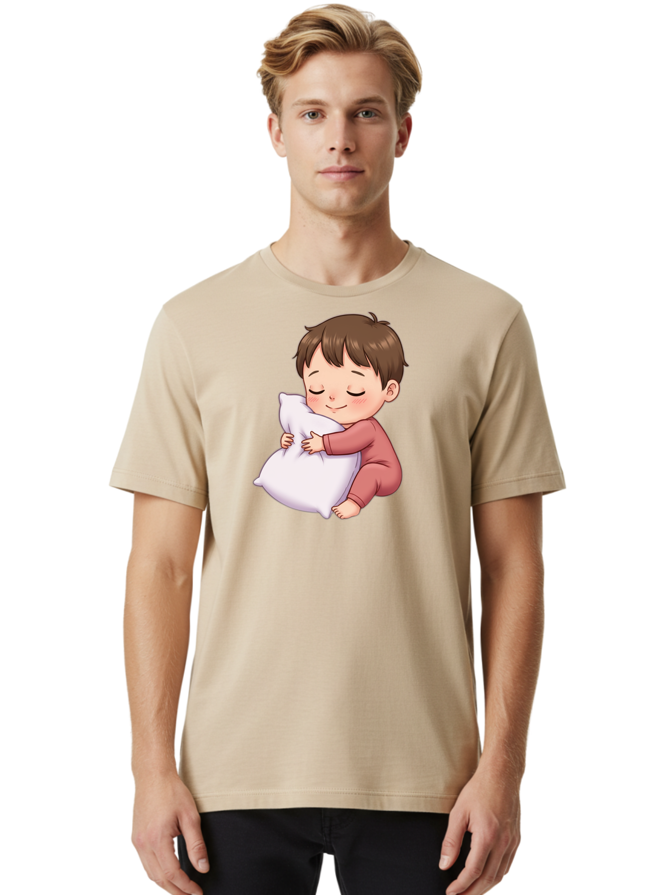 Sleeping-Child-1 Men'S Graphic Tee, 100% Cotton, Comfortable Casual Summer Wear, Machine Washable, Vintage Camera, Old Camera, Antique Camera, Black Camera, Classic Photography, Photography Equipment, Nostalgic Device, Film Camera, Camera Art Bal339