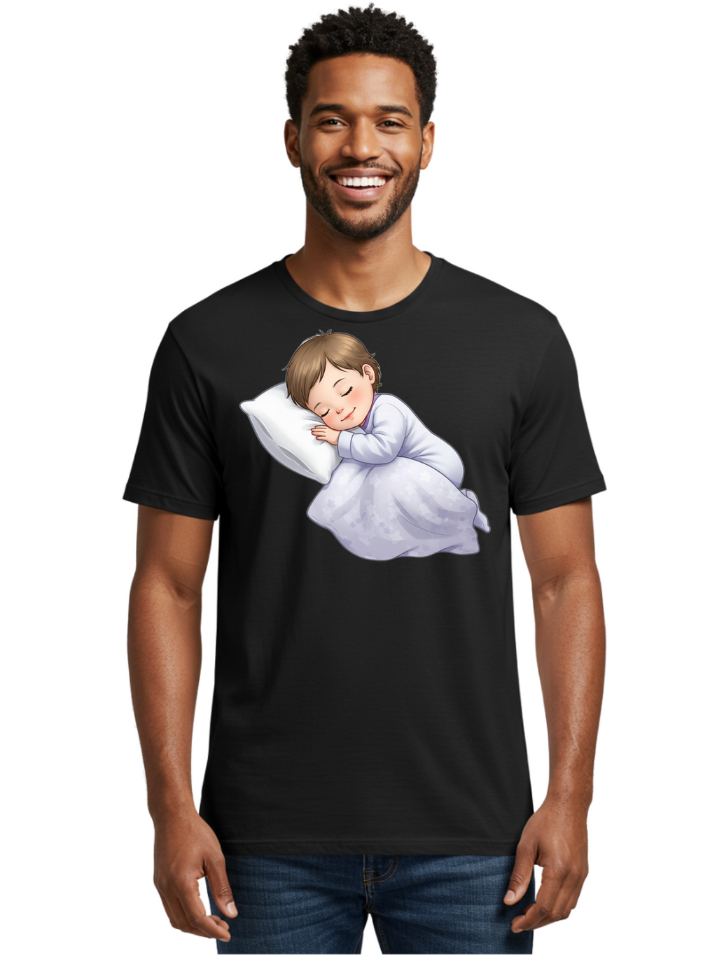 Sleeping-Child-2 Men'S Graphic Tee, 100% Cotton, Comfortable Casual Summer Wear, Machine Washable, Vintage Camera, Old Camera, Antique Camera, Black Camera, Classic Photography, Photography Equipment, Nostalgic Device, Film Camera, Camera Art Bal340