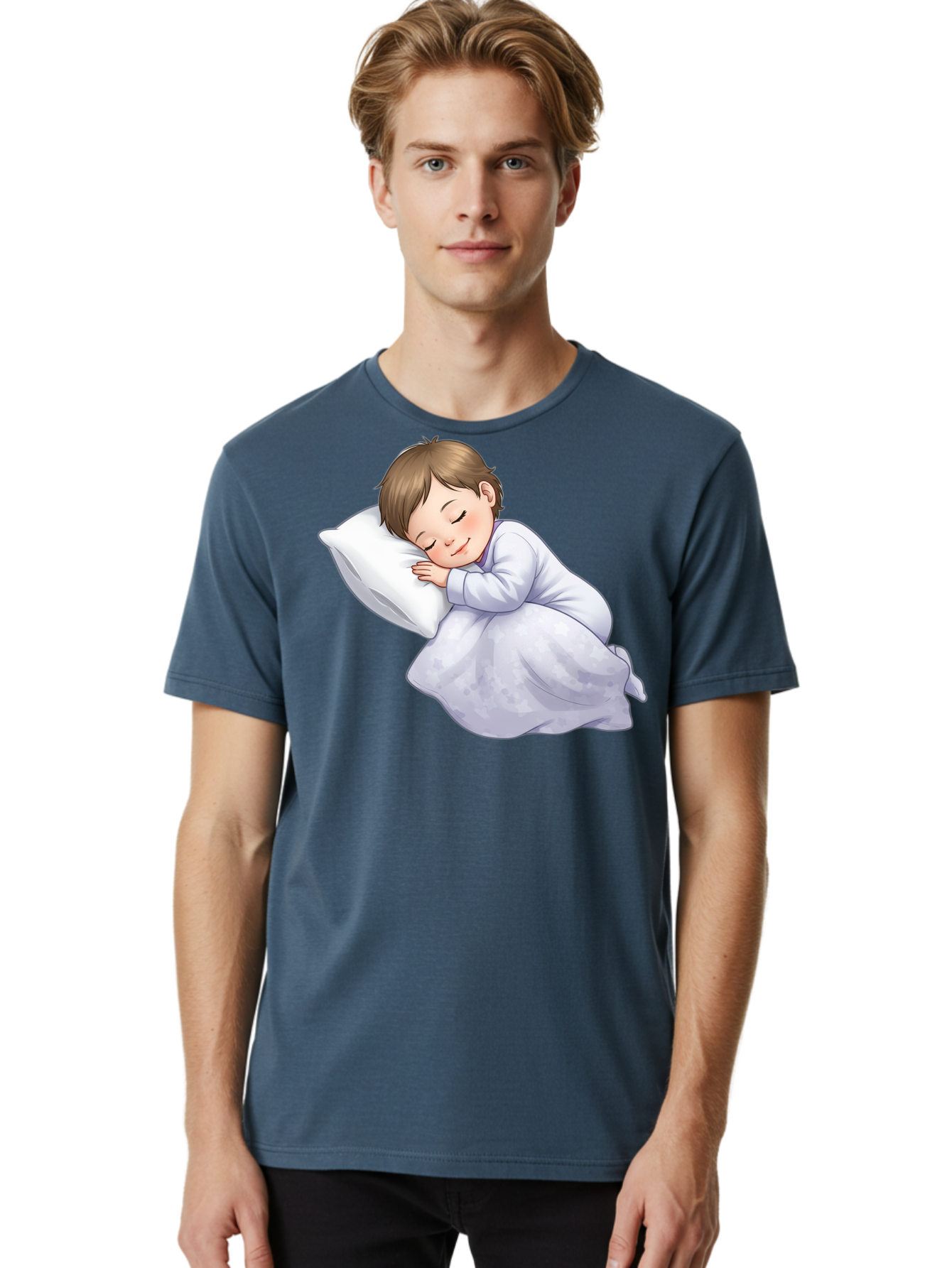 Sleeping-Child-2 Men'S Graphic Tee, 100% Cotton, Comfortable Casual Summer Wear, Machine Washable, Vintage Camera, Old Camera, Antique Camera, Black Camera, Classic Photography, Photography Equipment, Nostalgic Device, Film Camera, Camera Art Bal340