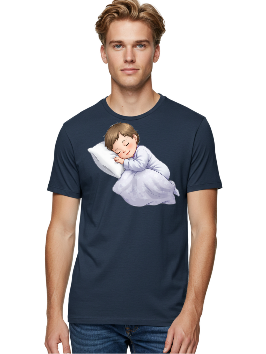 Sleeping-Child-2 Men'S Graphic Tee, 100% Cotton, Comfortable Casual Summer Wear, Machine Washable, Vintage Camera, Old Camera, Antique Camera, Black Camera, Classic Photography, Photography Equipment, Nostalgic Device, Film Camera, Camera Art Bal340
