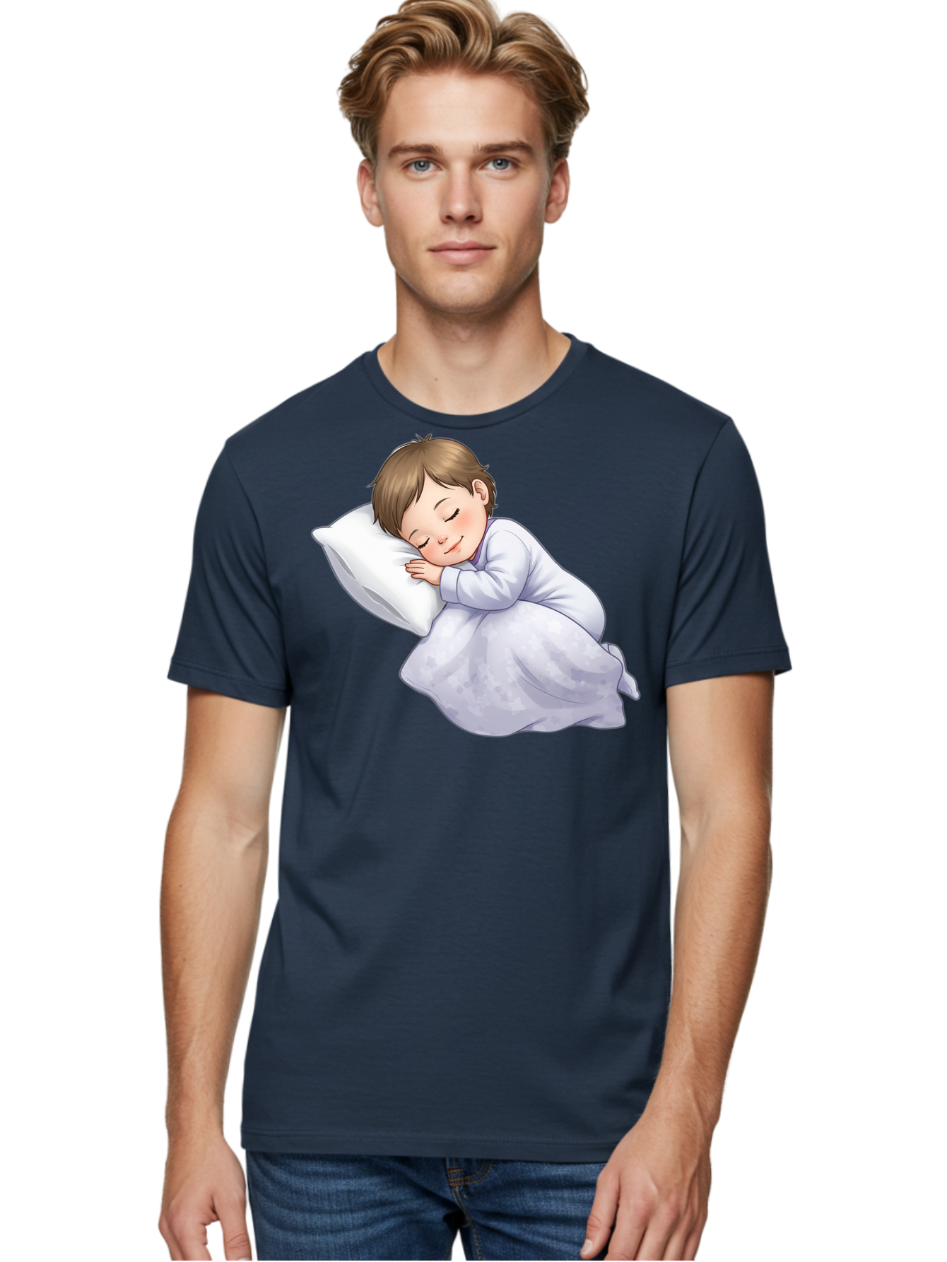 Sleeping-Child-2 Men'S Graphic Tee, 100% Cotton, Comfortable Casual Summer Wear, Machine Washable, Vintage Camera, Old Camera, Antique Camera, Black Camera, Classic Photography, Photography Equipment, Nostalgic Device, Film Camera, Camera Art Bal340
