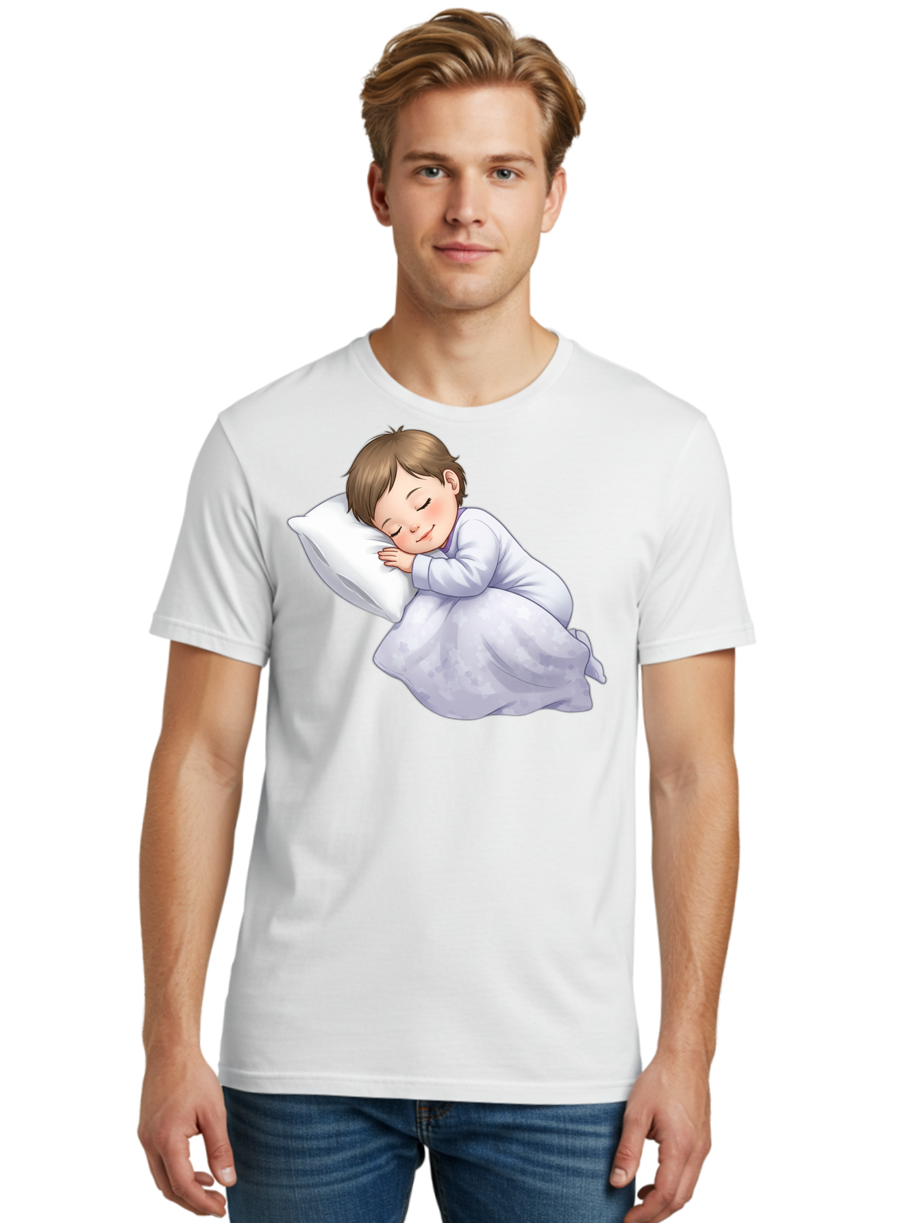 Sleeping-Child-2 Men'S Graphic Tee, 100% Cotton, Comfortable Casual Summer Wear, Machine Washable, Vintage Camera, Old Camera, Antique Camera, Black Camera, Classic Photography, Photography Equipment, Nostalgic Device, Film Camera, Camera Art Bal340