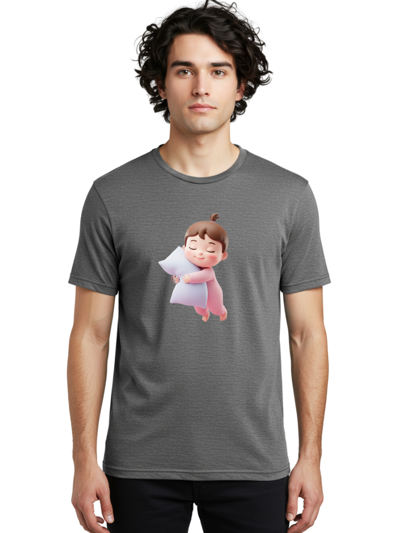 Sleeping-Child-3 Men'S Graphic Tee, 100% Cotton, Comfortable Casual Summer Wear, Machine Washable, Vintage Camera, Old Camera, Antique Camera, Black Camera, Classic Photography, Photography Equipment, Nostalgic Device, Film Camera, Camera Art Bal341