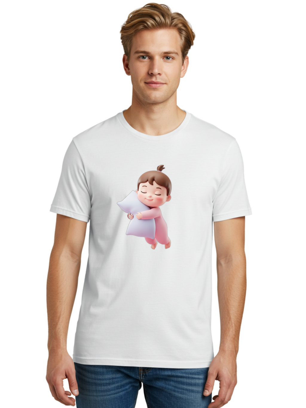 Sleeping-Child-3 Men'S Graphic Tee, 100% Cotton, Comfortable Casual Summer Wear, Machine Washable, Vintage Camera, Old Camera, Antique Camera, Black Camera, Classic Photography, Photography Equipment, Nostalgic Device, Film Camera, Camera Art Bal341