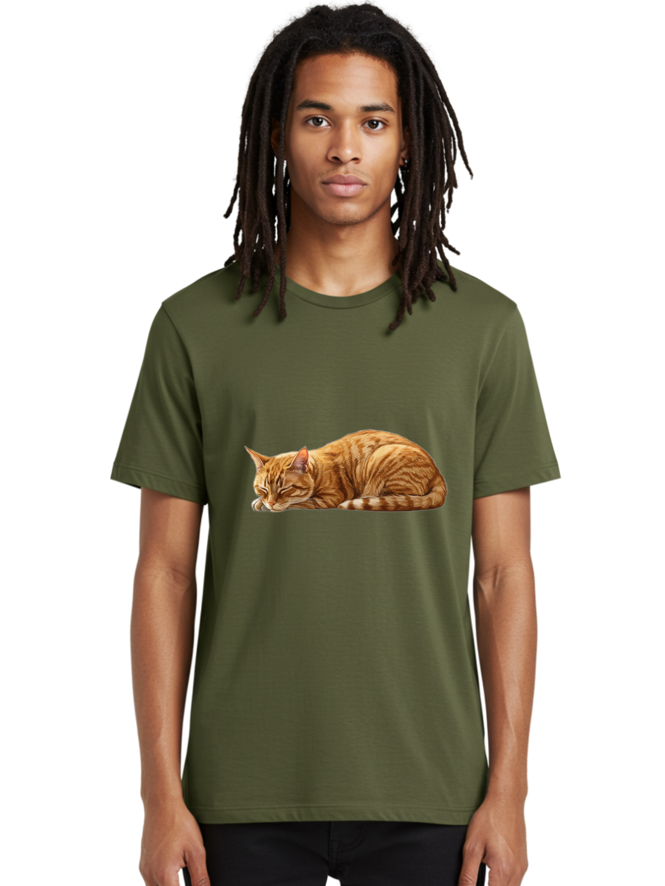 Sleeping-Orange-Cat Men'S Graphic Tee, 100% Cotton, Comfortable Casual Summer Wear, Machine Washable, Vintage Camera, Old Camera, Antique Camera, Black Camera, Classic Photography, Photography Equipment, Nostalgic Device, Film Camera, Bal348