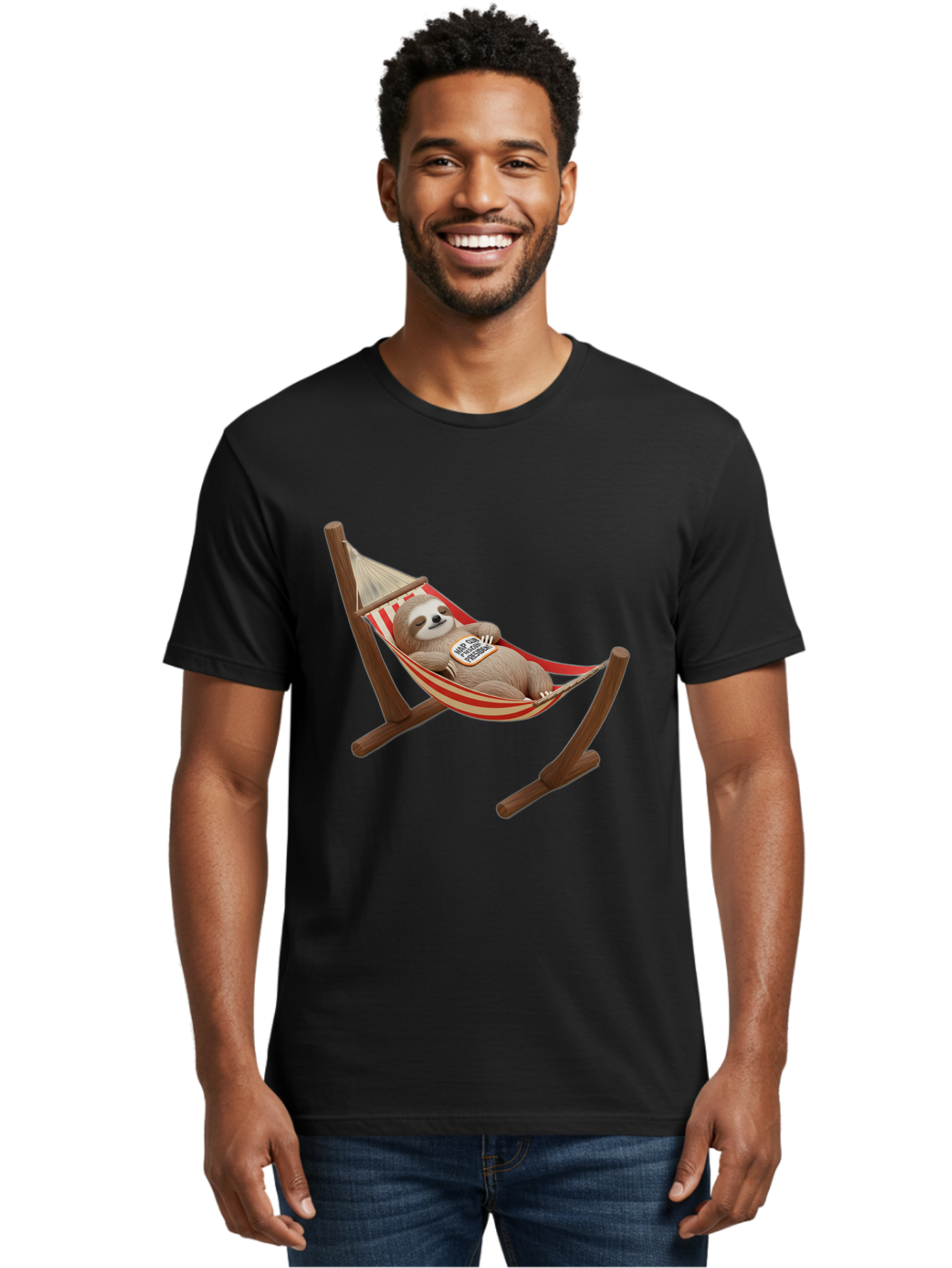 Sloth-In-Hammock Men'S Graphic Tee, 100% Cotton, Comfortable Casual Summer Wear, Machine Washable, Vintage Camera, Old Camera, Antique Camera, Black Camera, Classic Photography, Photography Equipment, Nostalgic Device, Film Camera, Camera Art Bal351