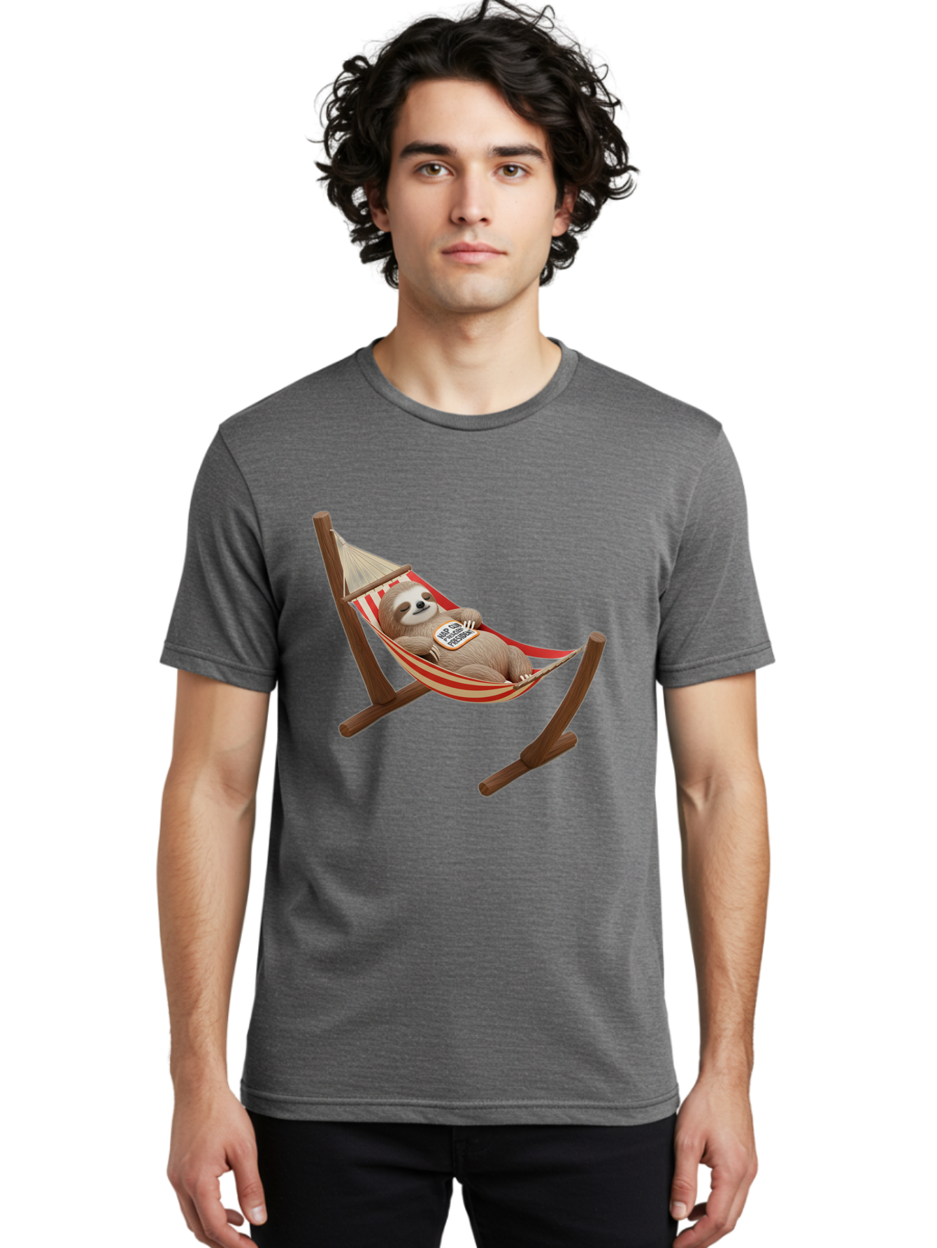 Sloth-In-Hammock Men'S Graphic Tee, 100% Cotton, Comfortable Casual Summer Wear, Machine Washable, Vintage Camera, Old Camera, Antique Camera, Black Camera, Classic Photography, Photography Equipment, Nostalgic Device, Film Camera, Camera Art Bal351