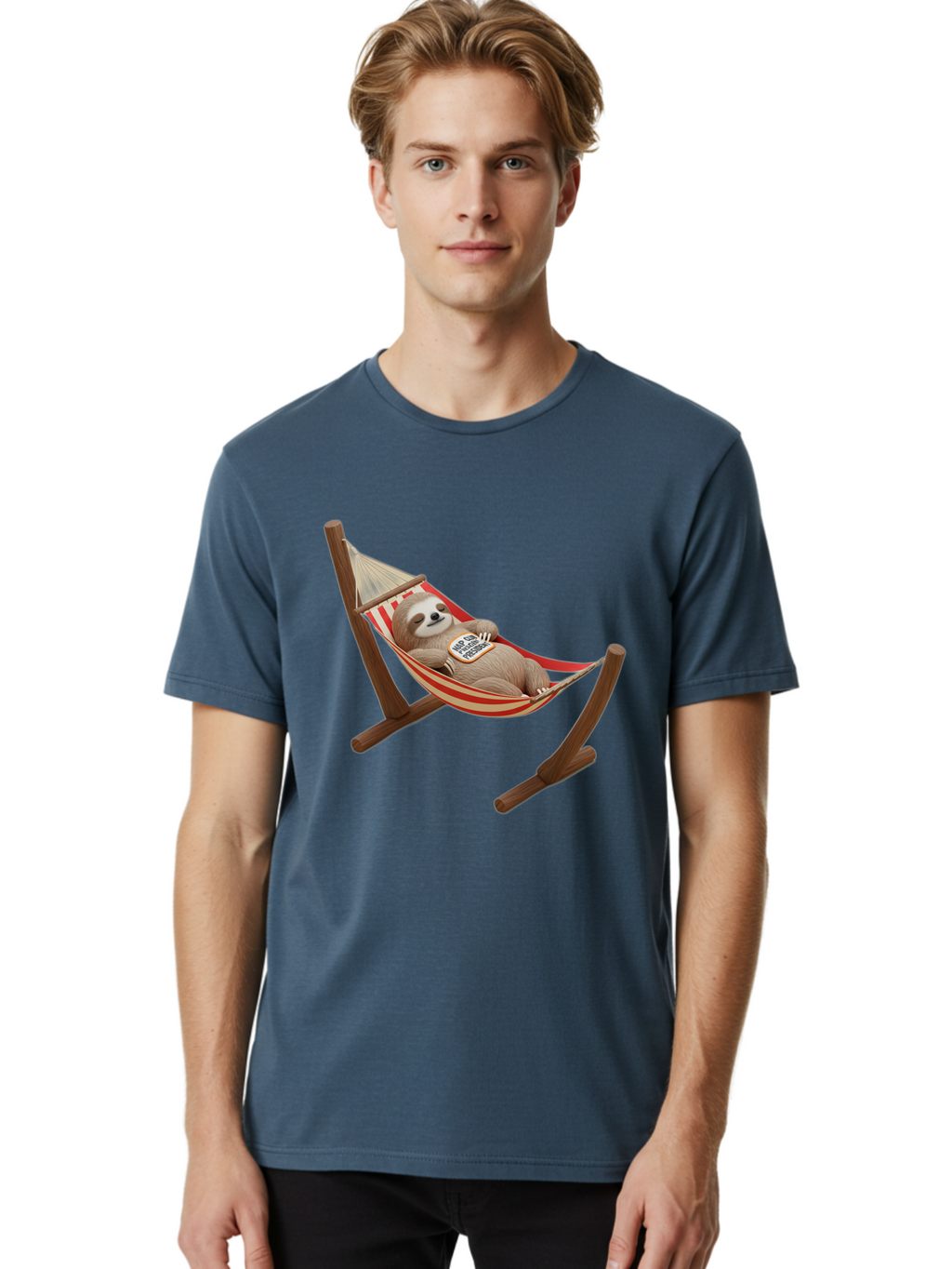 Sloth-In-Hammock Men'S Graphic Tee, 100% Cotton, Comfortable Casual Summer Wear, Machine Washable, Vintage Camera, Old Camera, Antique Camera, Black Camera, Classic Photography, Photography Equipment, Nostalgic Device, Film Camera, Camera Art Bal351