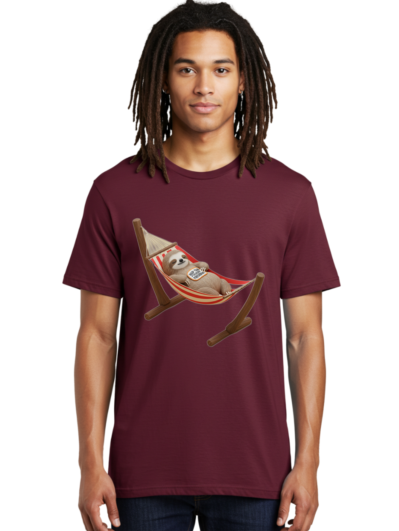 Sloth-In-Hammock Men'S Graphic Tee, 100% Cotton, Comfortable Casual Summer Wear, Machine Washable, Vintage Camera, Old Camera, Antique Camera, Black Camera, Classic Photography, Photography Equipment, Nostalgic Device, Film Camera, Camera Art Bal351