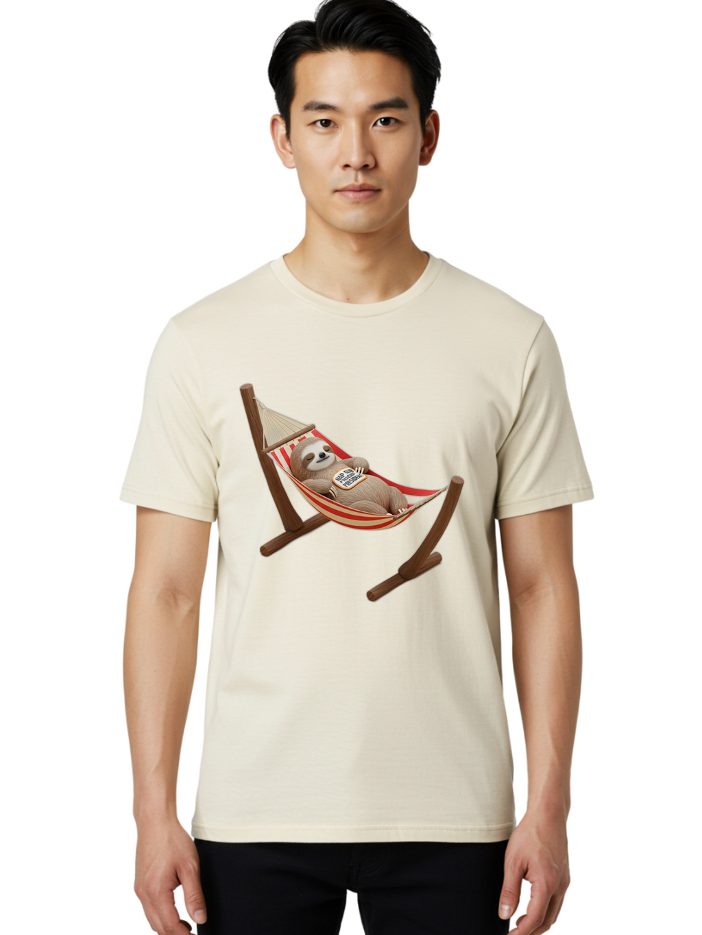 Sloth-In-Hammock Men'S Graphic Tee, 100% Cotton, Comfortable Casual Summer Wear, Machine Washable, Vintage Camera, Old Camera, Antique Camera, Black Camera, Classic Photography, Photography Equipment, Nostalgic Device, Film Camera, Camera Art Bal351